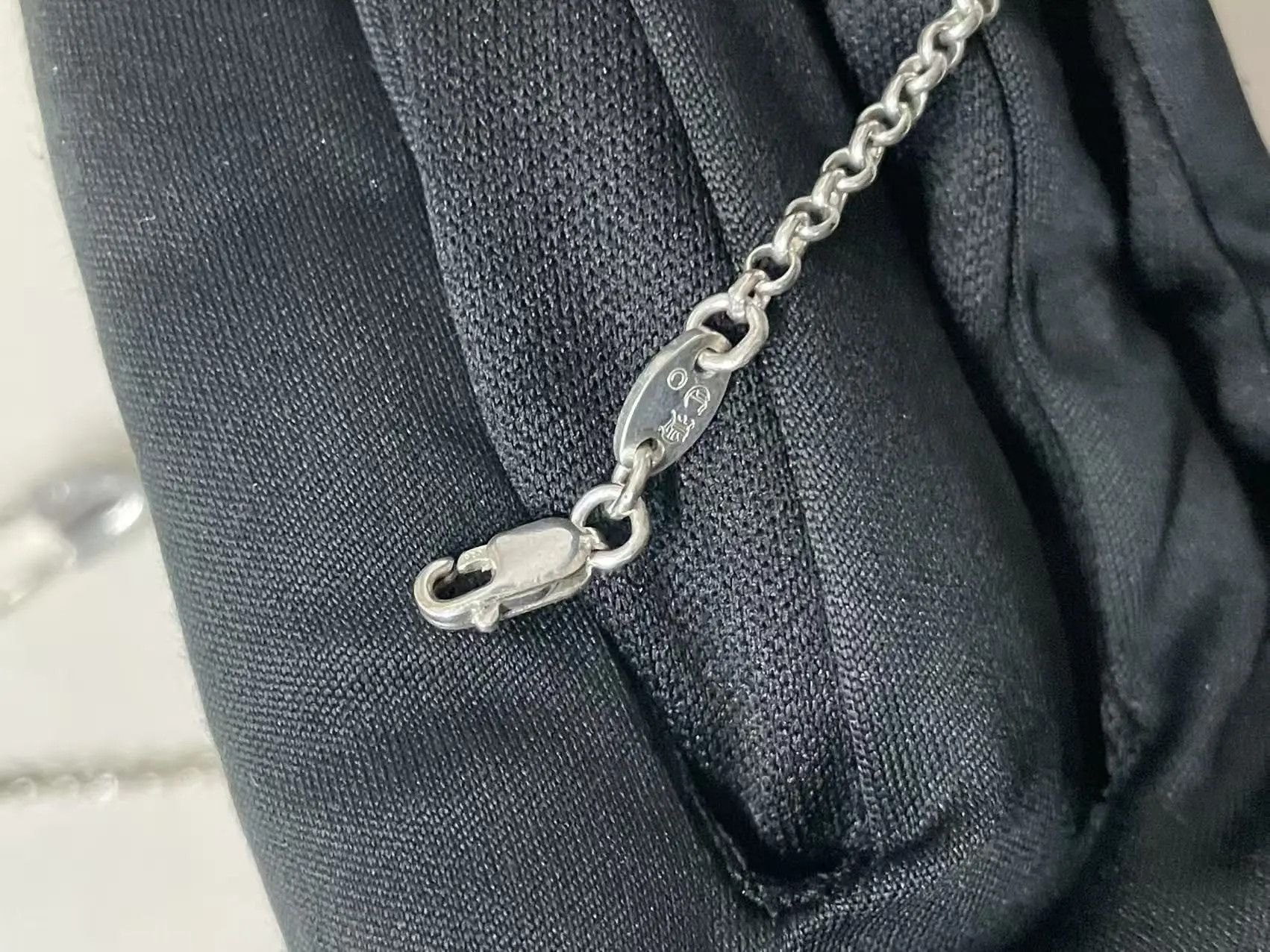 Chrome Hearts Chrome Hearts Silver Safty Pin Roll Chain Necklace Size ONE SIZE - 9 Thumbnail