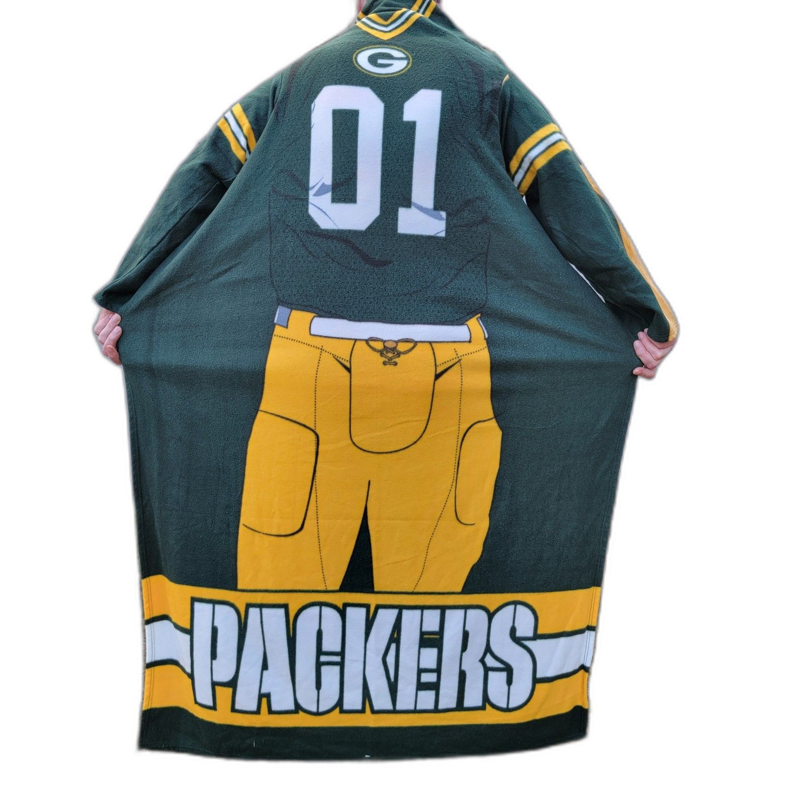 Other Northwest Legit Green Bay Packers Wearable Fleece Throw Size ONE SIZE - 1 Thumbnail