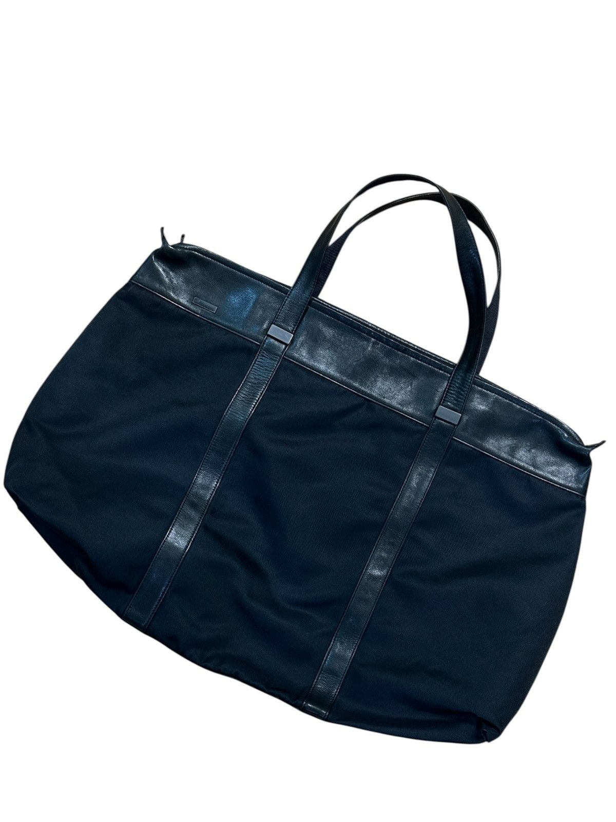 Issey Miyake Issey Miyake IM Studio Leather & Nylon Travel Bag (Big Size) Size ONE SIZE - 5 Thumbnail