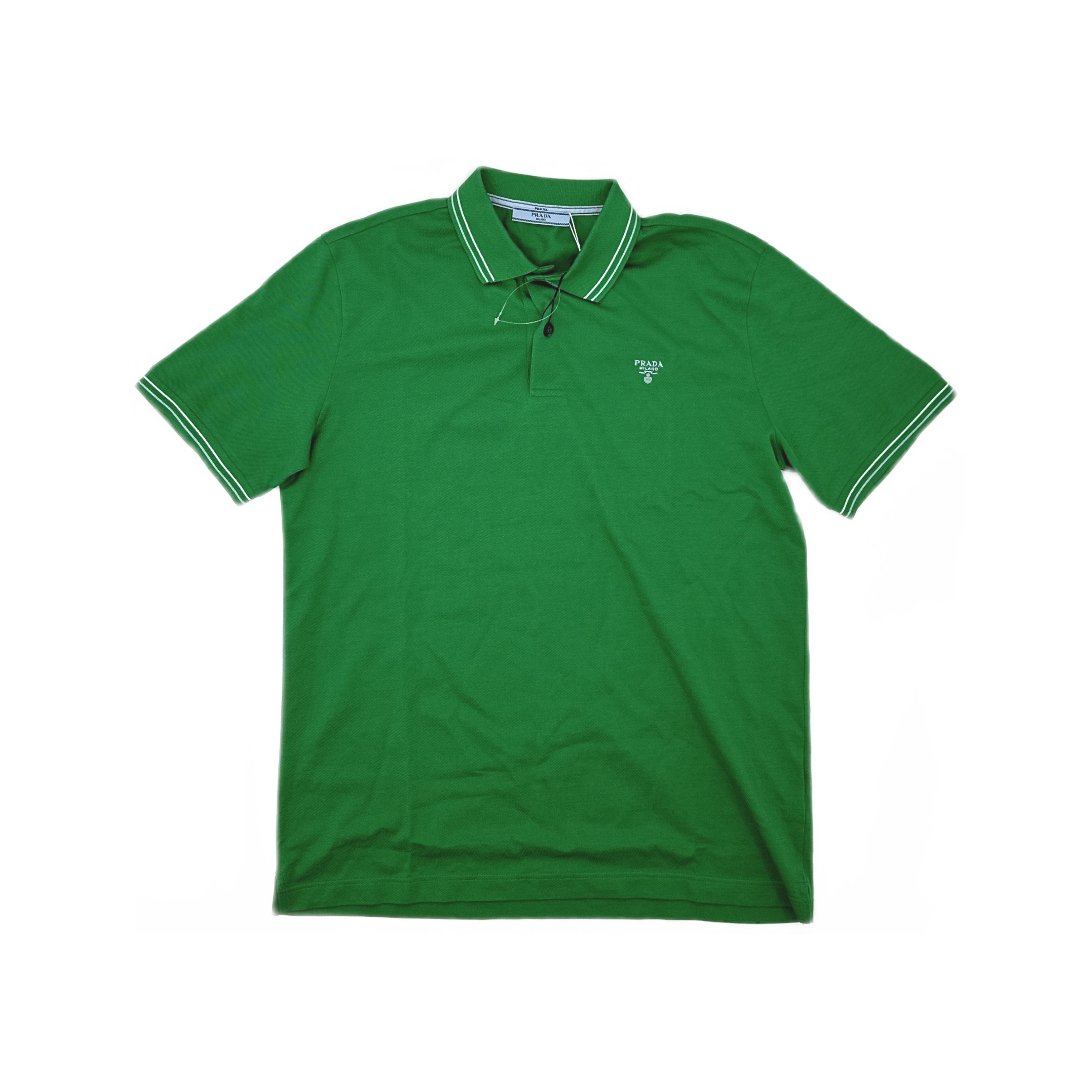 Prada Prada Logo Embroidered Polo Shirt Size L Size US L / EU 52-54 / 3 - 1 Thumbnail