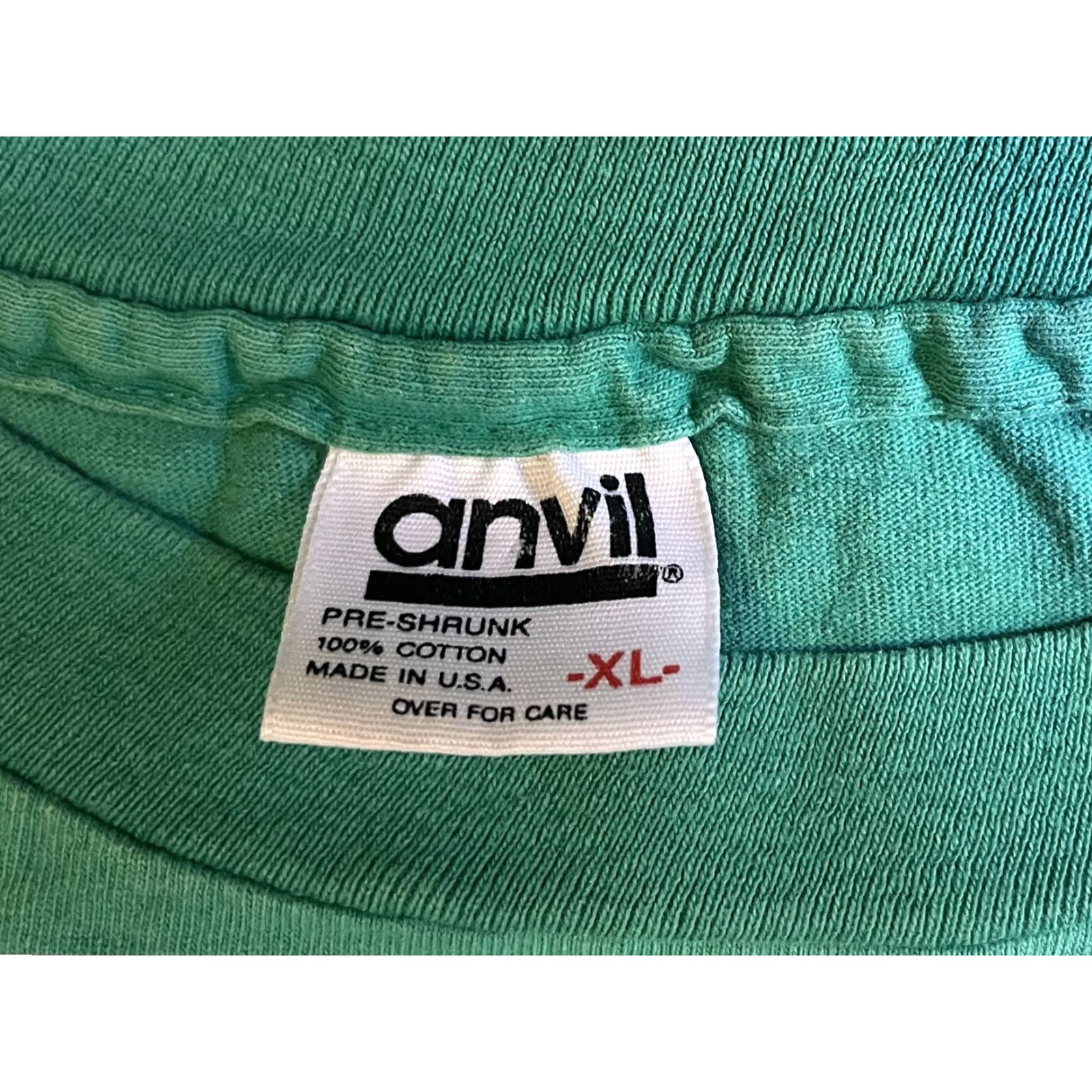 Anvil VINTAGE Anvil Bloomsburg University Shirt Mens XL Green 90s College Crew Neck Short Sleeve Jersey Cotton Logo T-Shirt Size US XL / EU 56 / 4 - 7 Thumbnail
