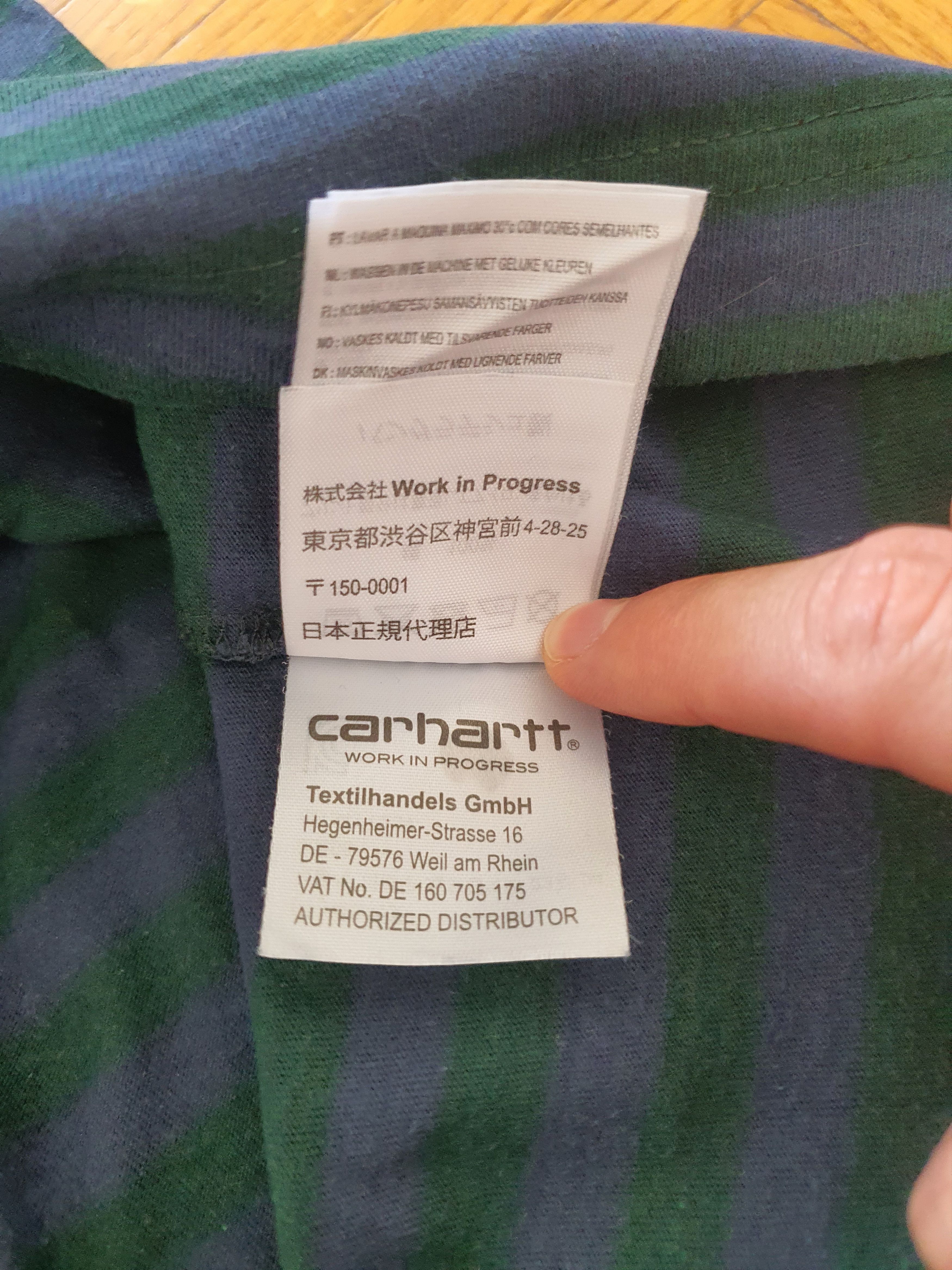 Carhartt Wip Short Sleeve Striped T-Shirt w Pocket - Mod: PARKER POCKET Size US L / EU 52-54 / 3 - 4 Thumbnail