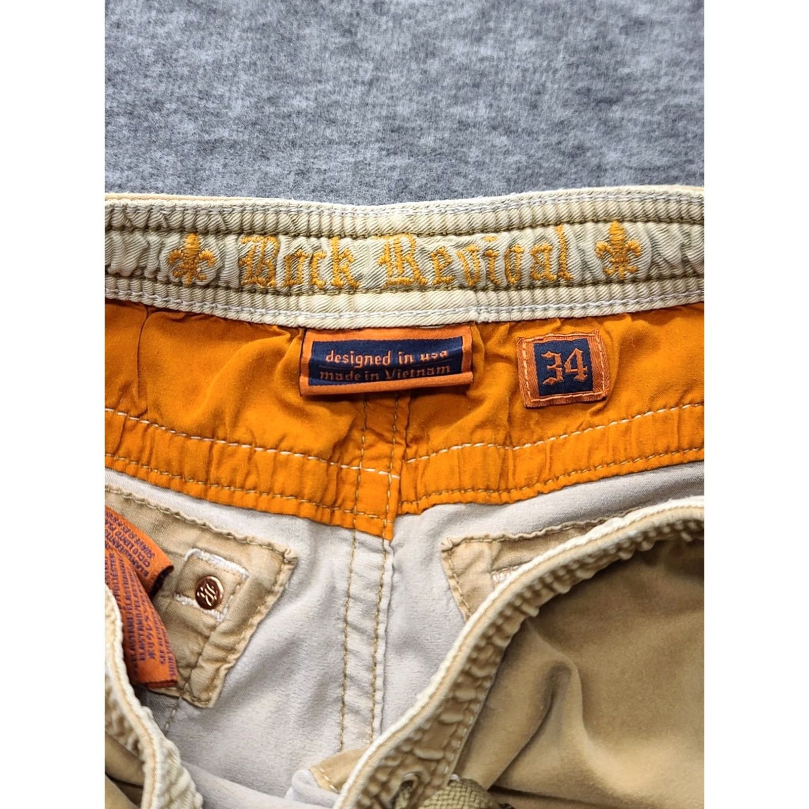 Vintage Rock Revival Pants Mens 34x27 Jogger Tapered Leg Stretch Regular Denim Cotton Blue Size US 34 / EU 50 - 2 Thumbnail