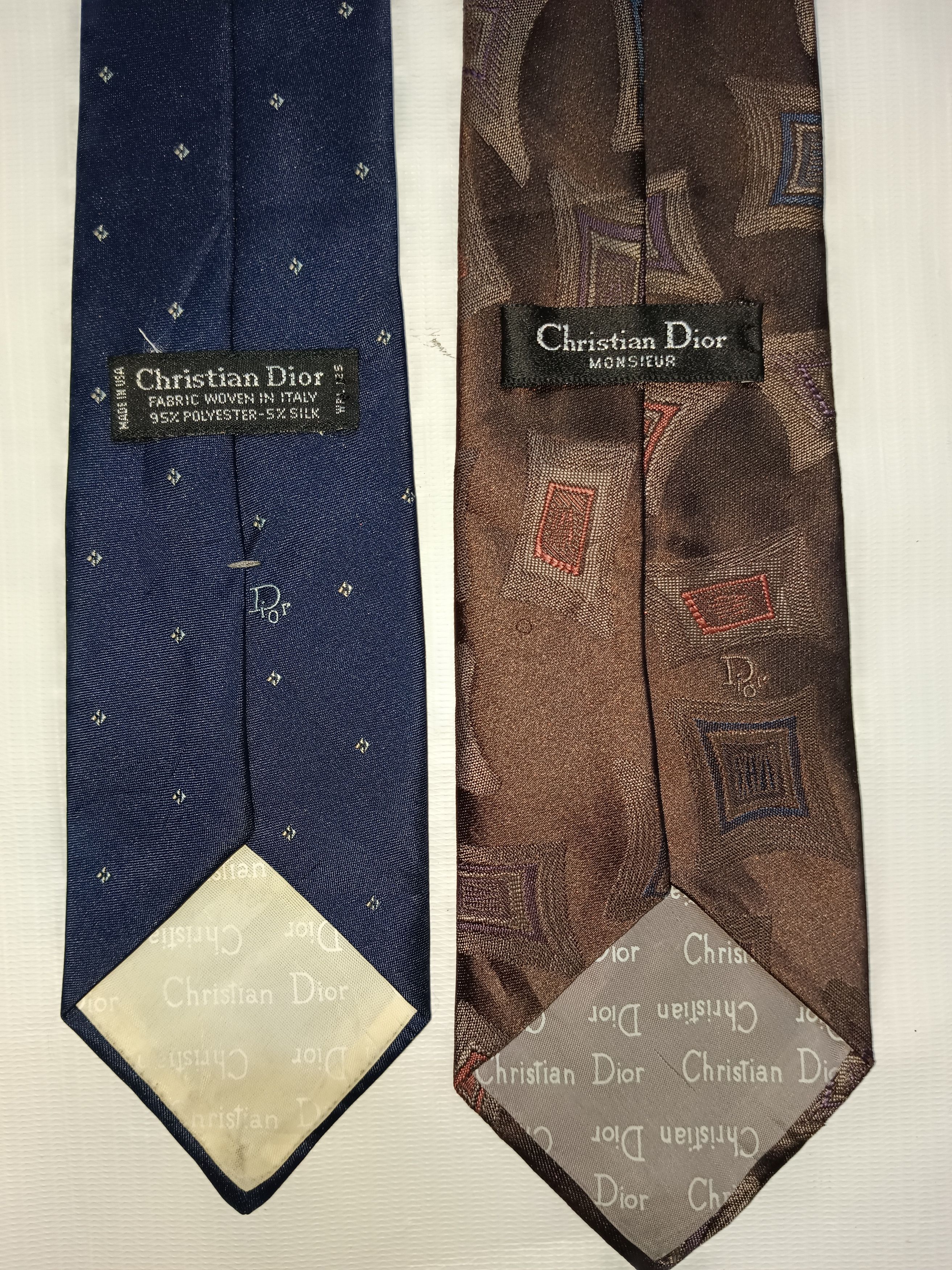 Christian Dior Monsieur × Dior Vintage 80s Christian Dior Necktie Size ONE SIZE - 4 Thumbnail