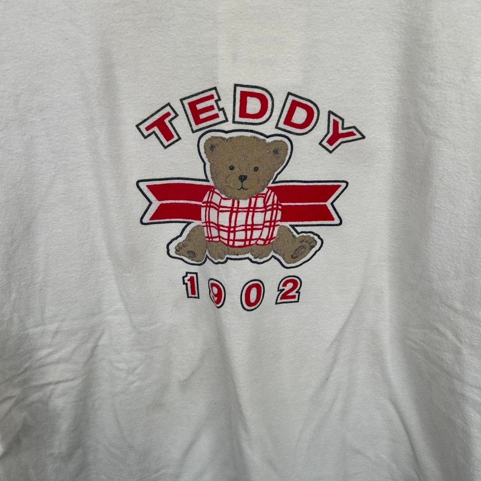 Other Vintage 90’s Teddy Bear Cream & Red Long Sleeve Size Small Size US S / EU 44-46 / 1 - 4 Thumbnail