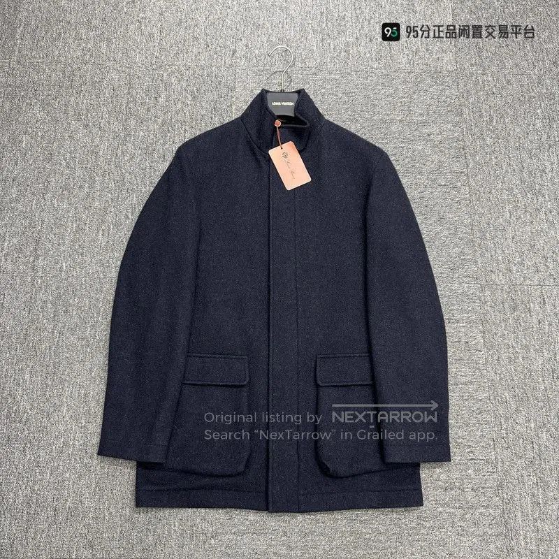 Loro Piana Loro Piana Solid Crew Neck Cashmere Coat. Size US XS / EU 42 / 0 - 5 Thumbnail