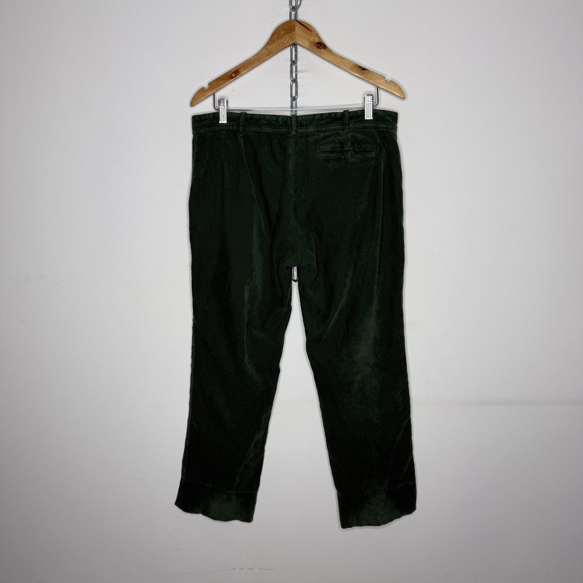 Balenciaga Balenciaga Paris Green Corduroy Trousers Size 28" / US 6 / IT 42 - 7 Thumbnail