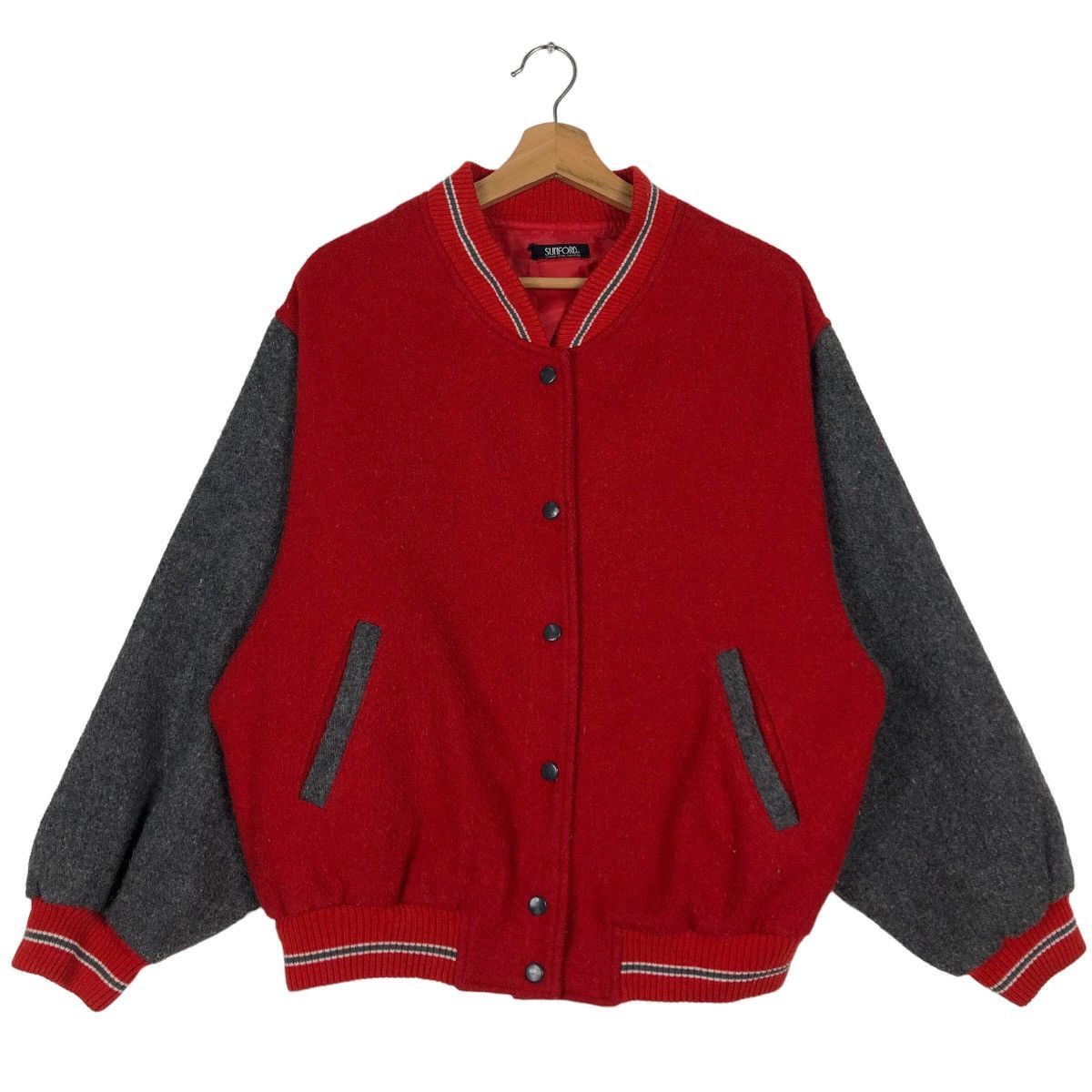 Hai Sporting Gear 🔥90s Varsity Jacket Sporting Collection Big Logo Embroidery Size US M / EU 48-50 / 2 - 2 Thumbnail