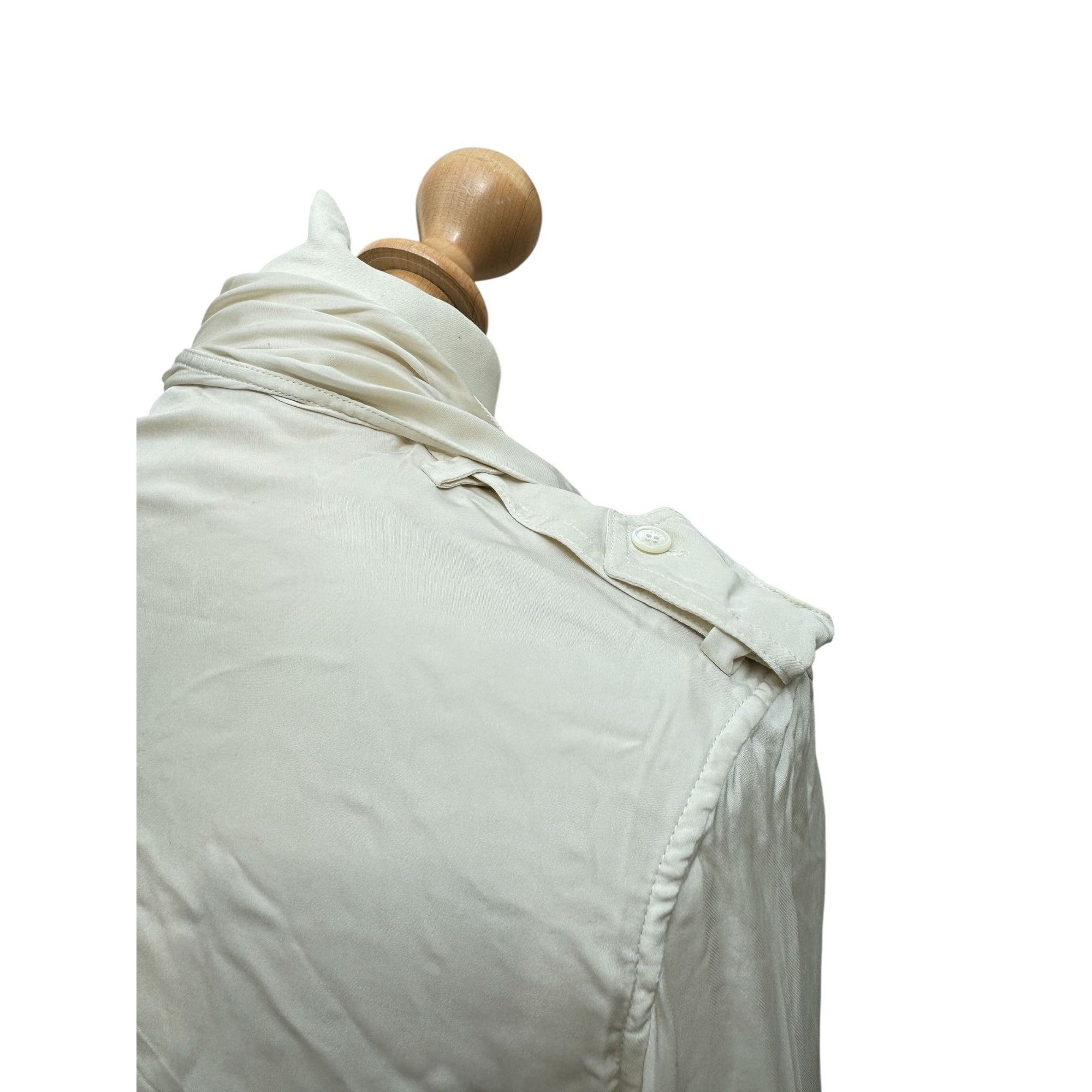 Celine SS 2010 Off-White Silk Panel Shirt Size XS / US 0-2 / IT 36-38 - 6 Thumbnail