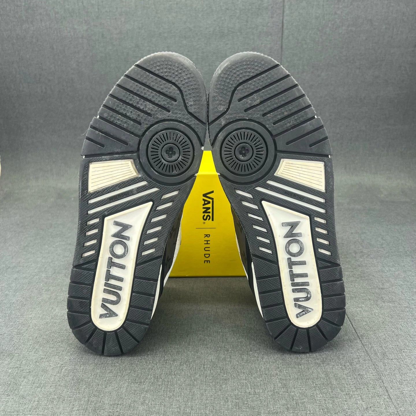 Louis Vuitton LV Trainer Black/White 42US8 Shoetag Worn Lining Repaired Size US 9 / EU 42 - 6 Thumbnail