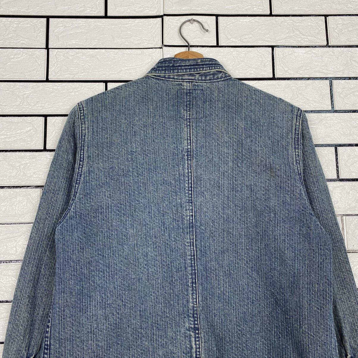 Japanese Brand 📌Vintage Denim Blanket Jacket Full Print Issey Miyake Size US M / EU 48-50 / 2 - 10 Thumbnail