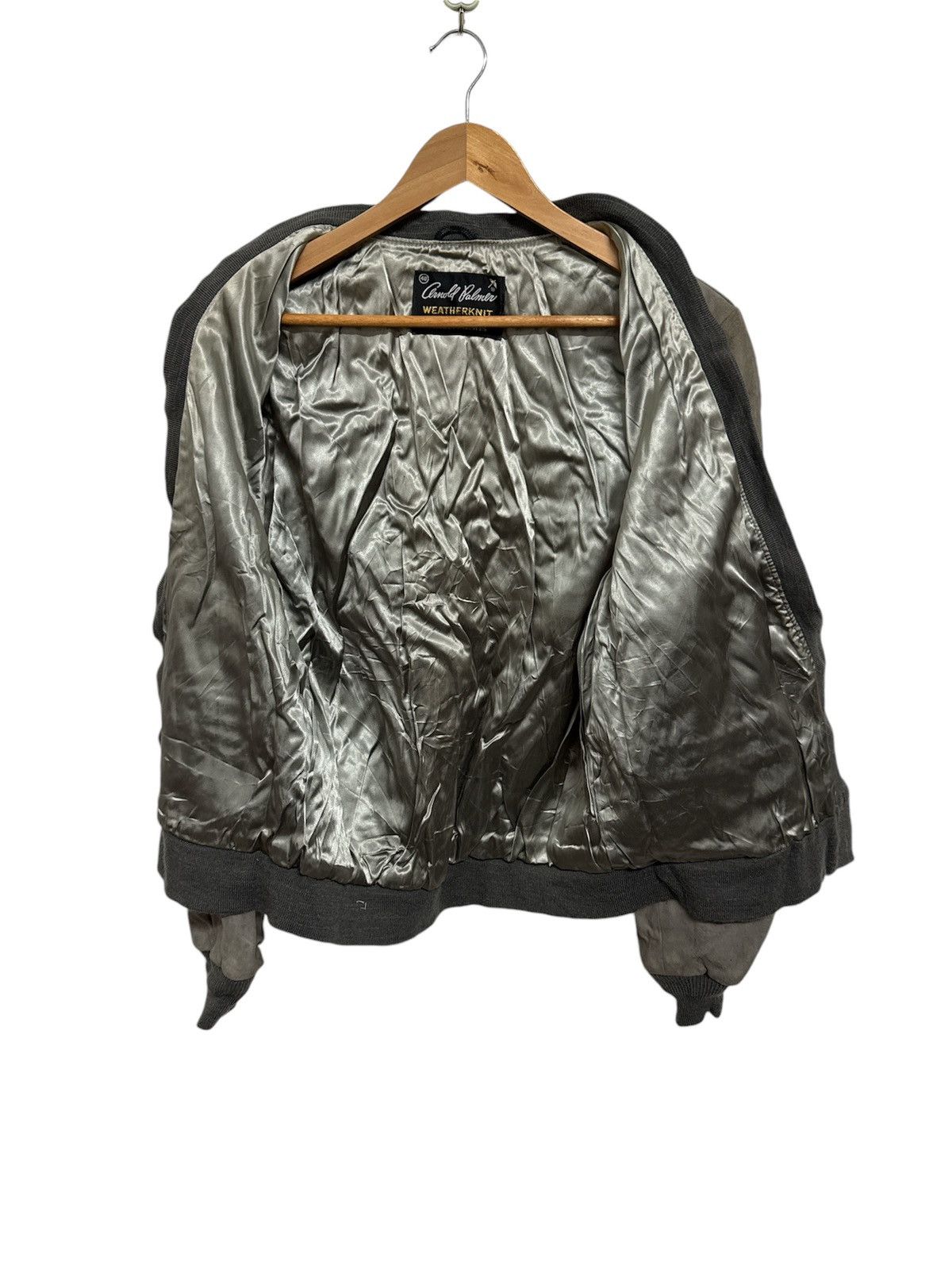 Robert Lewis × Vintage Vintage Arnold Palmer by Robert Lewis Suede Leather Cardigan Size US M / EU 48-50 / 2 - 4 Thumbnail