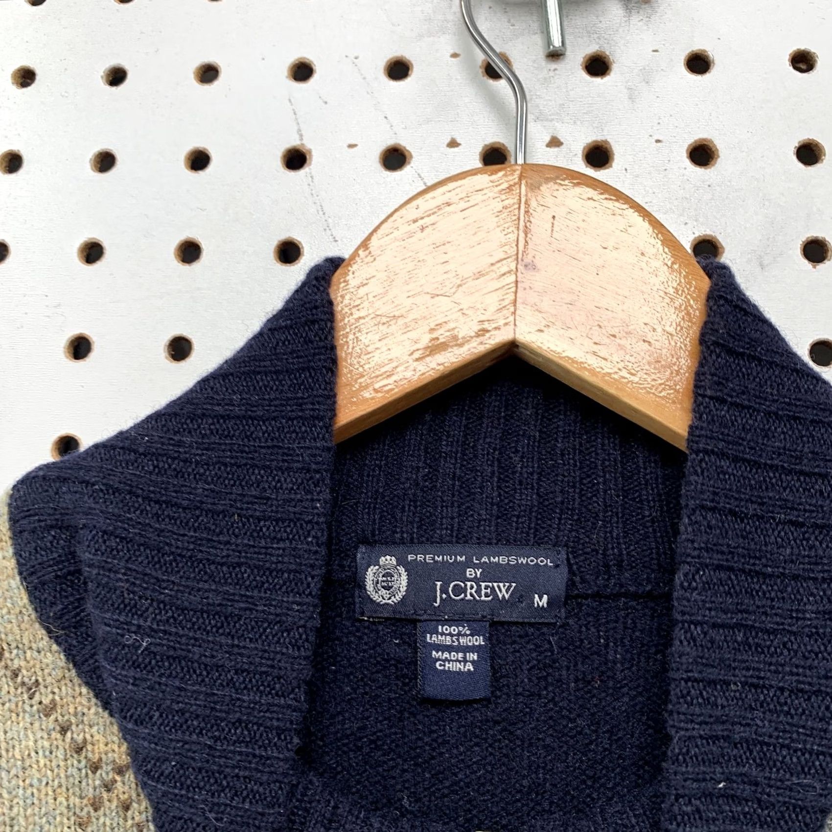 J.Crew J.CREW Wool Sweater Mens M 1/4 Zip Argyle Blue Green Premium Lambswool Pullover Knit Mock Neck Adult Regular Size M Mens Size US M / EU 48-50 / 2 - 5 Thumbnail