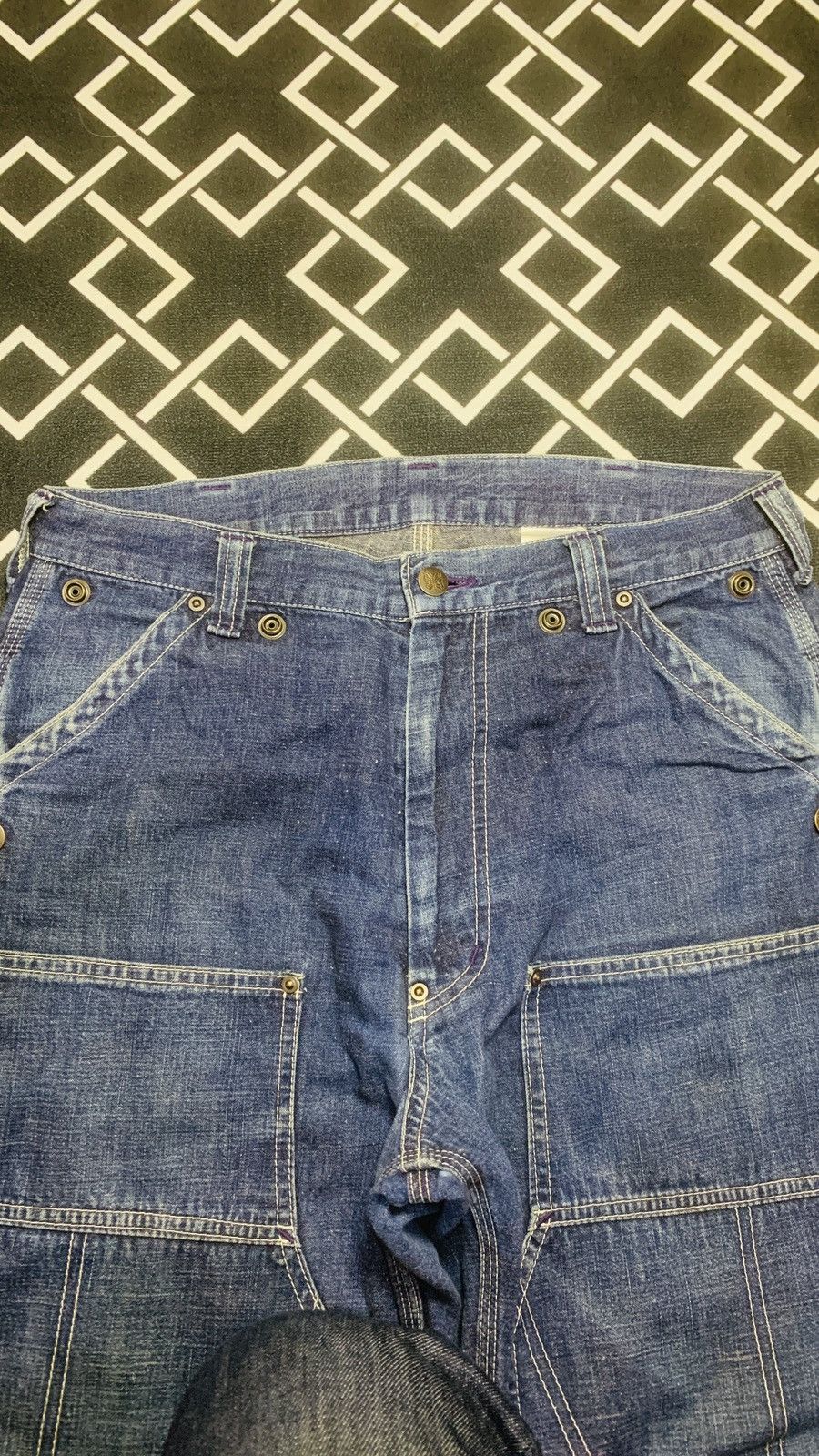 Needles Vtg Rare Nepenthes Carpenter Double Knee Pants Size US 32 / EU 48 - 3 Thumbnail