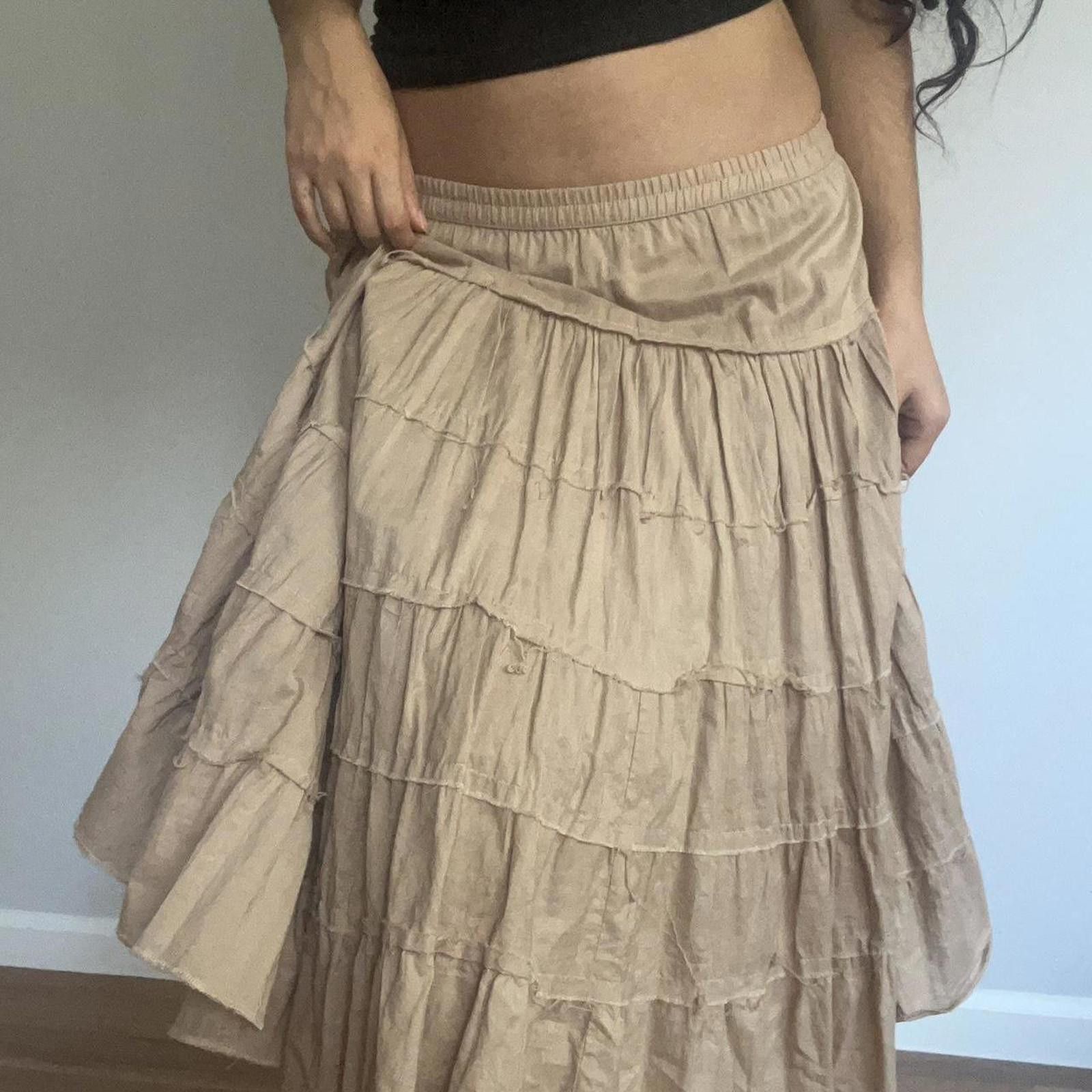 Other Tan midi skirt with a boho vibe Size 32" / US 10 / IT 46 - 7 Thumbnail