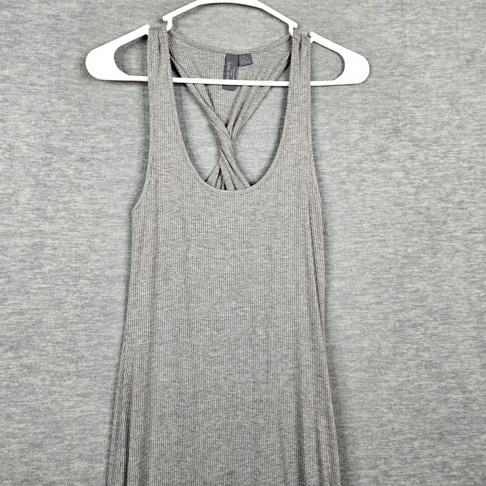 Sweaty Betty Sweaty Betty Dress Sleeveless Gray Knit Sz XS A-Line Ruched Casual Size XS / US 0-2 / IT 36-38 - 6 Thumbnail