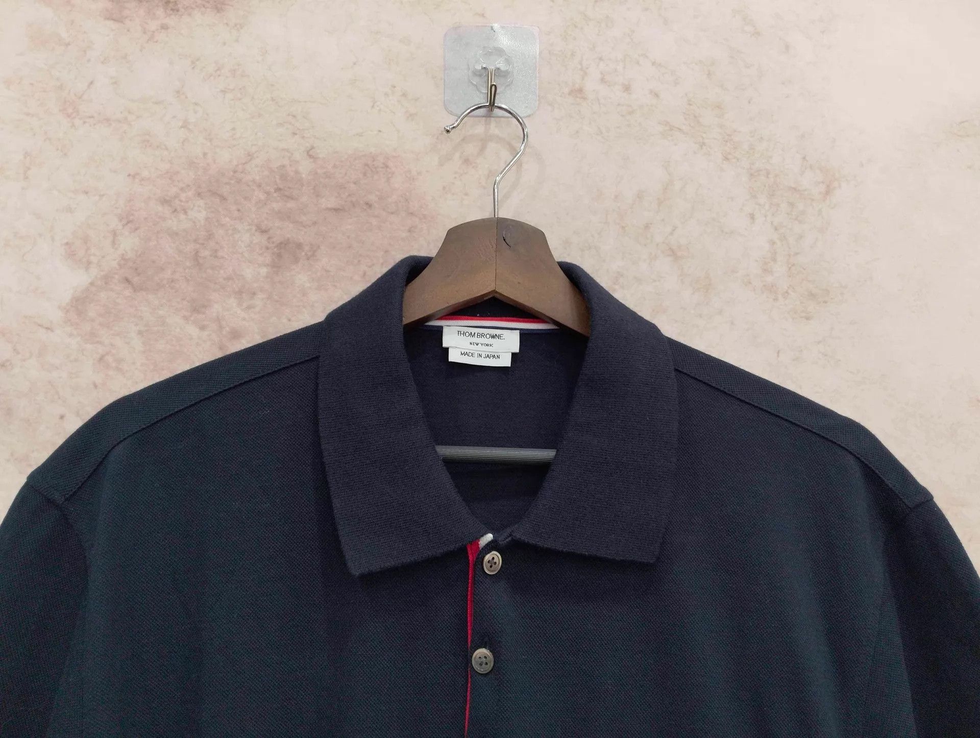 Thom Browne Thom Browne Navy Stripe Polo Shirt US 3 Size US L / EU 52-54 / 3 - 6 Thumbnail