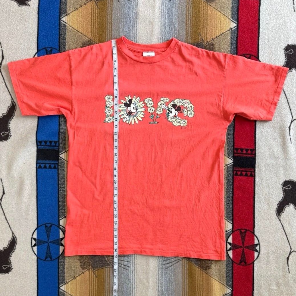 Mickey & Co. VINTAGE Mickey & Co. T-Shirt 90s Disney Minnie Mouse Love Orange Short Sleeve L Men Size US L / EU 52-54 / 3 - 8 Thumbnail