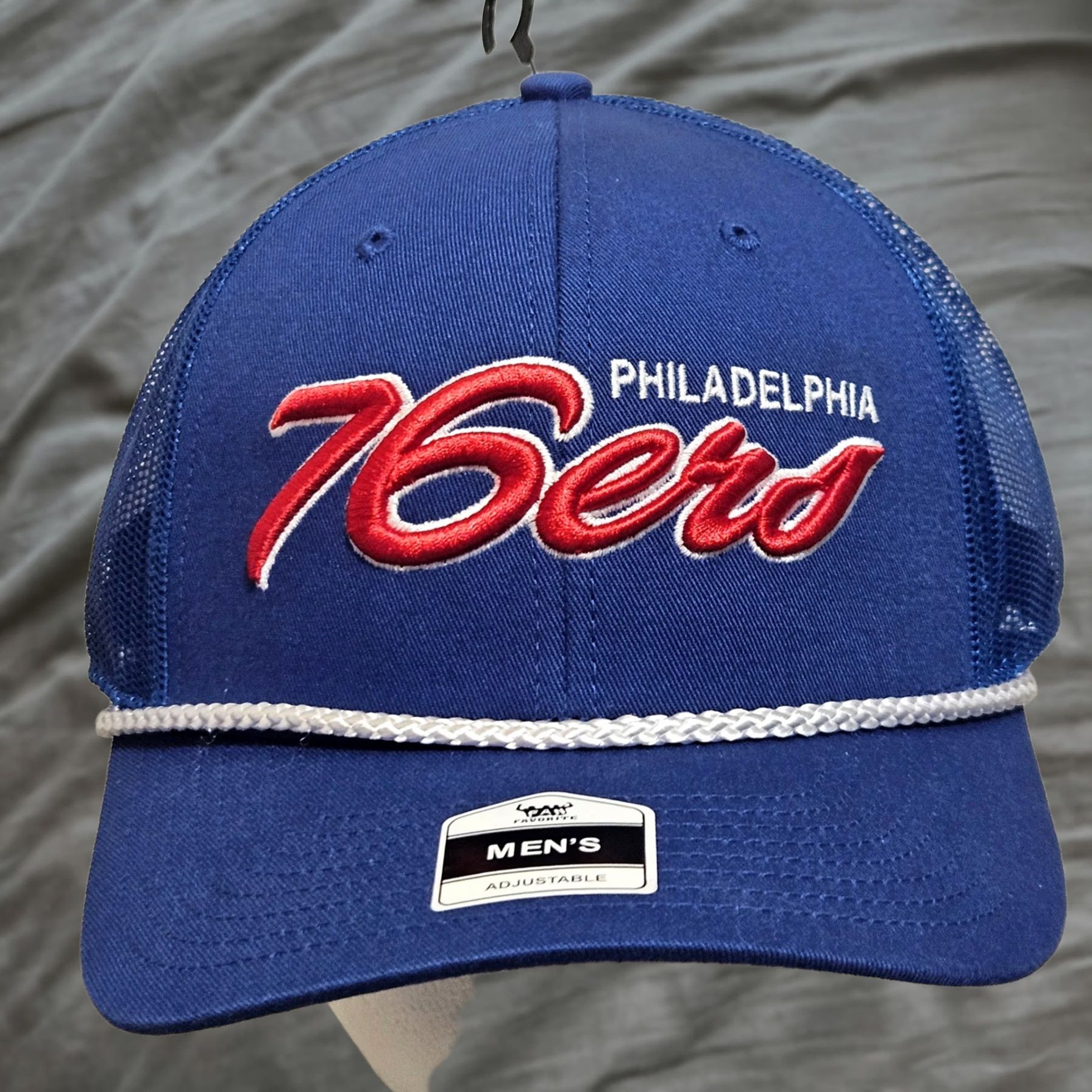NBA NBA Philadelphia 76ers Trucker Cap Hat Adult OSFA Blue Snapback Fan Favorite NWT Size ONE SIZE - 1 Thumbnail