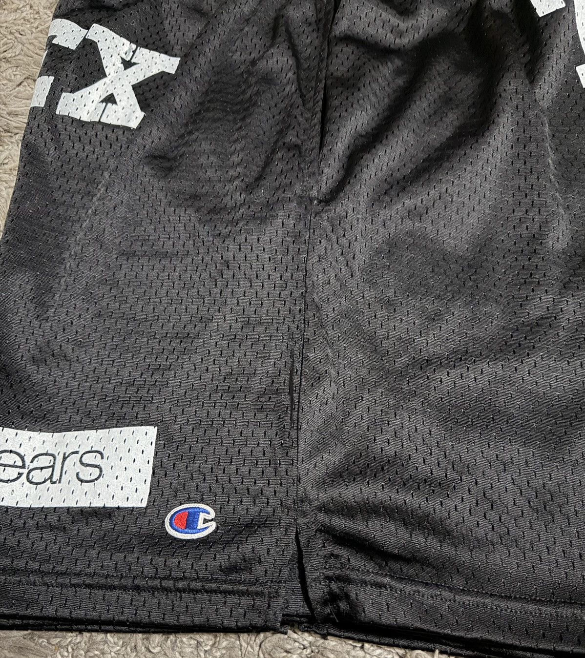 DENIM TEARS × Pyrex Vision DENIM TEARS x PYREX TEARS Black Mesh Shorts in Medium Size US 32 / EU 48 - 16 Thumbnail