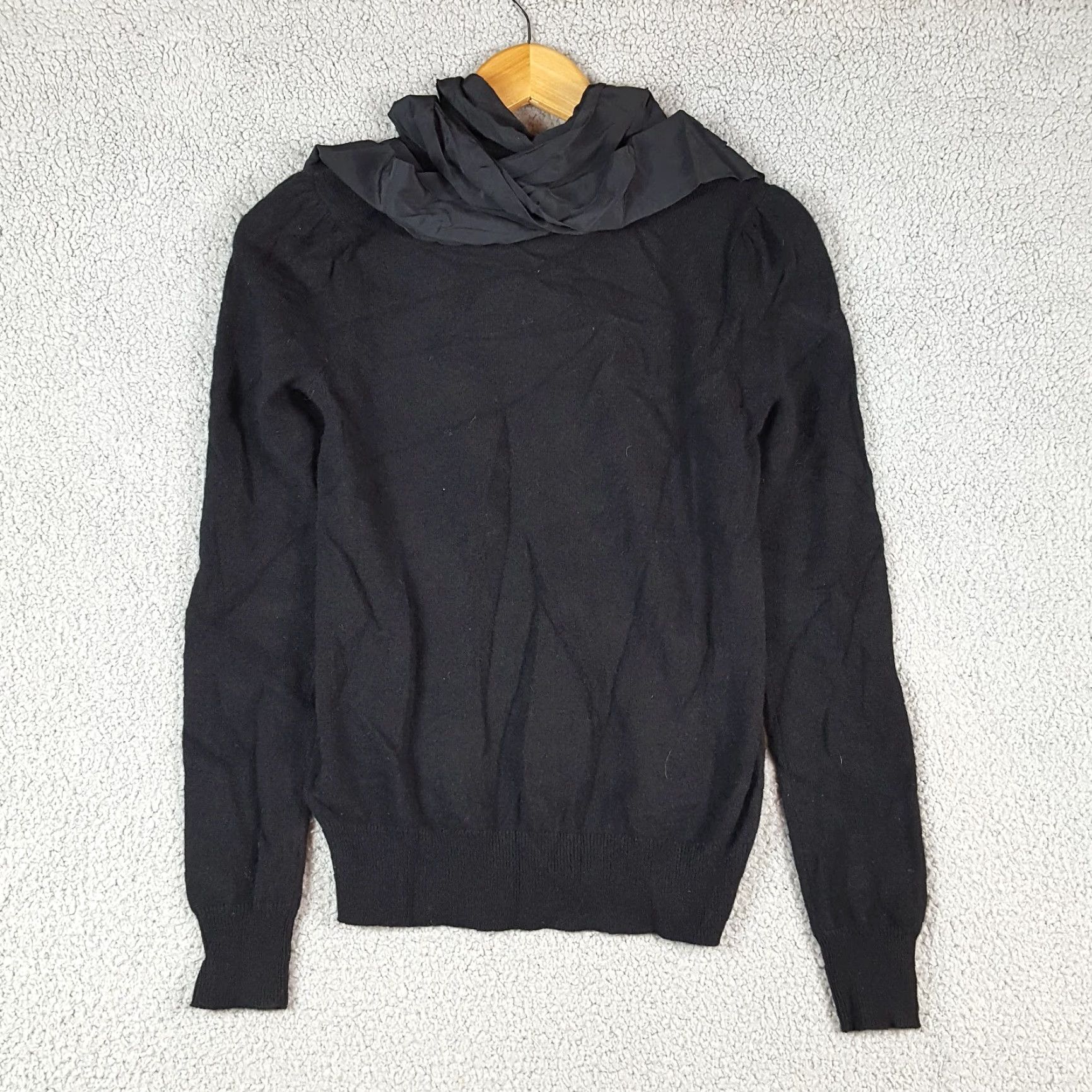 Ralph Lauren VINTAGE Lauren Ralph Lauren Black Cashmere Knit Pullover Sweater Women's XS Long Sleeve Crew Neck Preppy 90s Fashion Menswear Size XS / US 0-2 / IT 36-38 - 6 Thumbnail