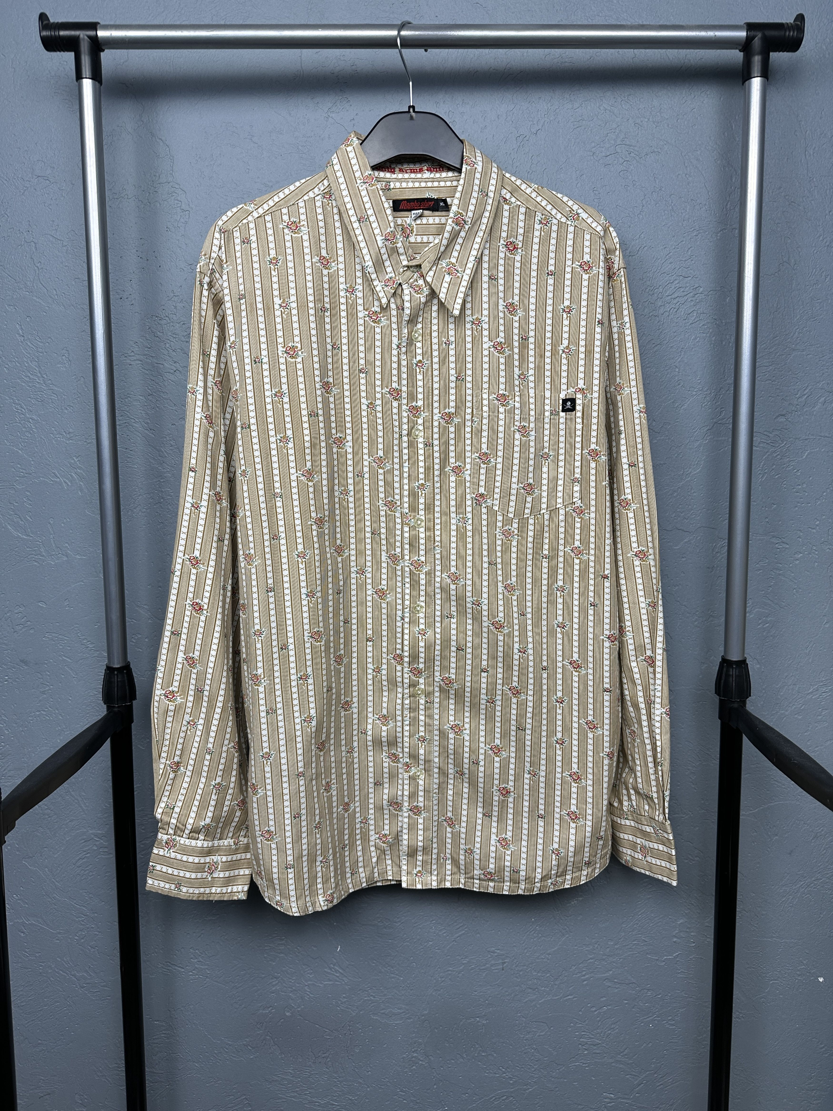 Mambo Mambo Vintage Mens Long Sleeve Shirt Size US XL / EU 56 / 4 - 1 Thumbnail