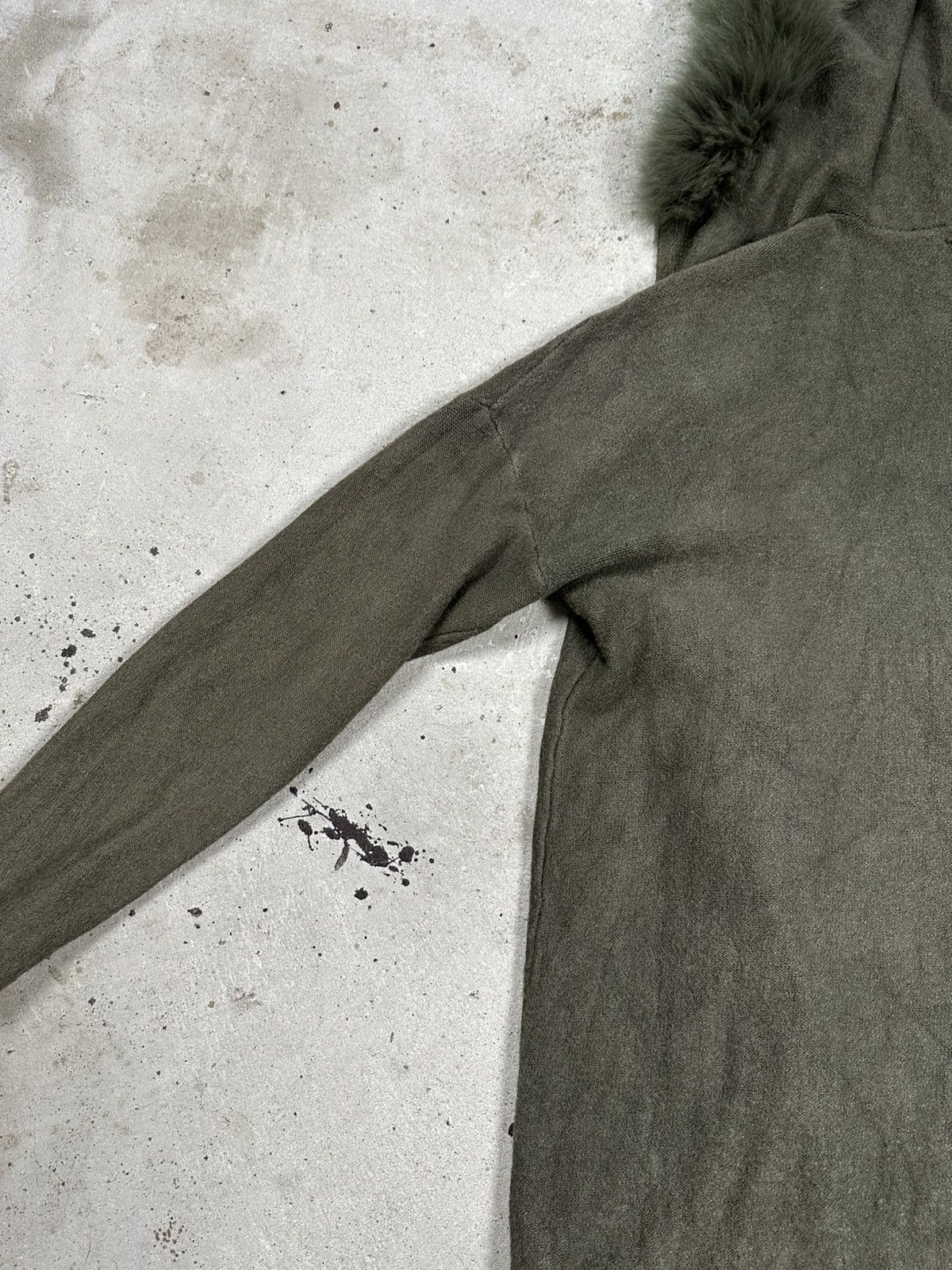 If Six Was Nine × Japanese Brand × Le Grande Bleu (L.G.B.) Vintage Y2K Faux Fur Viscose Hooded Cardigan Sweater Size US L / EU 52-54 / 3 - 12 Thumbnail