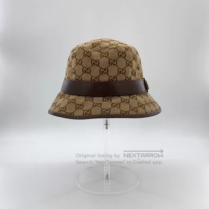 Gucci Gucci Size M Brown logo jacquad full-print cotton casual fi Size ONE SIZE - 3 Thumbnail