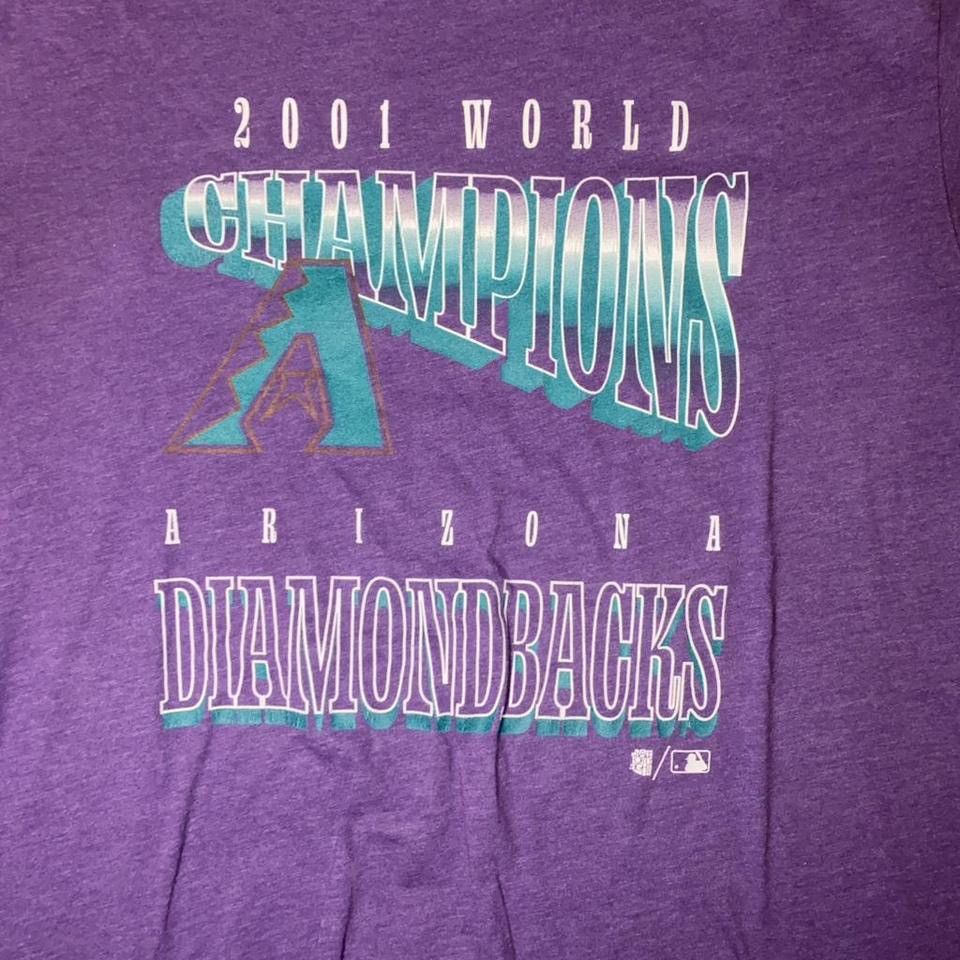 MLB Arizona Diamondbacks 2001 World Champions Purple T-Shirt Size US S / EU 44-46 / 1 - 3 Thumbnail