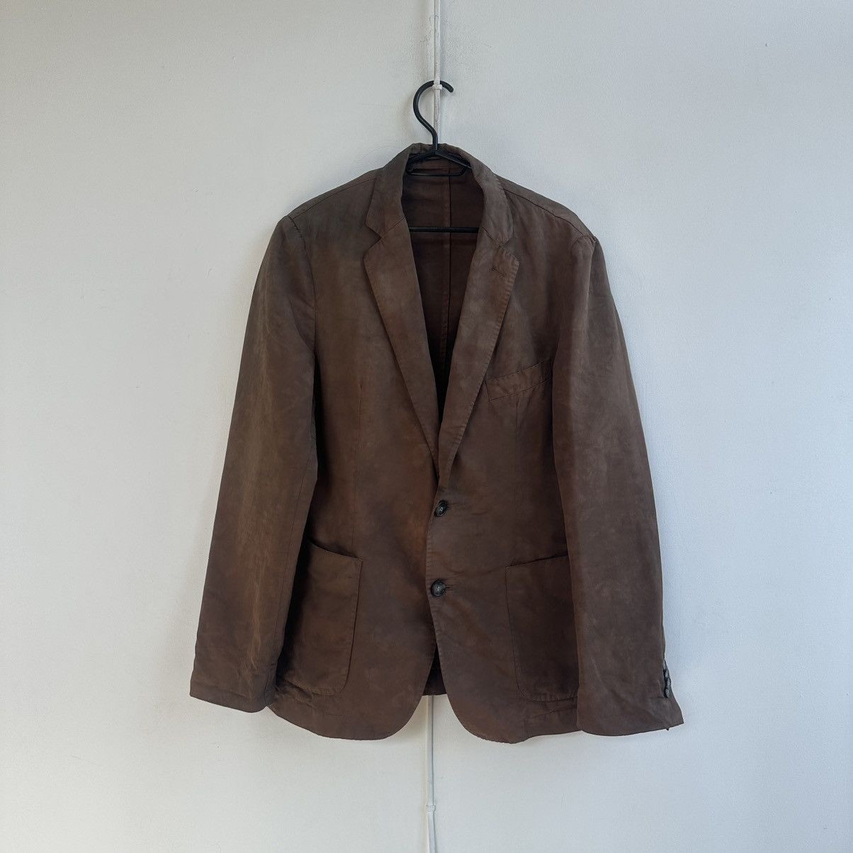 Officine Generale Officine Generale Armie 50 Khaki Linen Blend Blazer Jacket Size US M / EU 48-50 / 2 - 1 Thumbnail