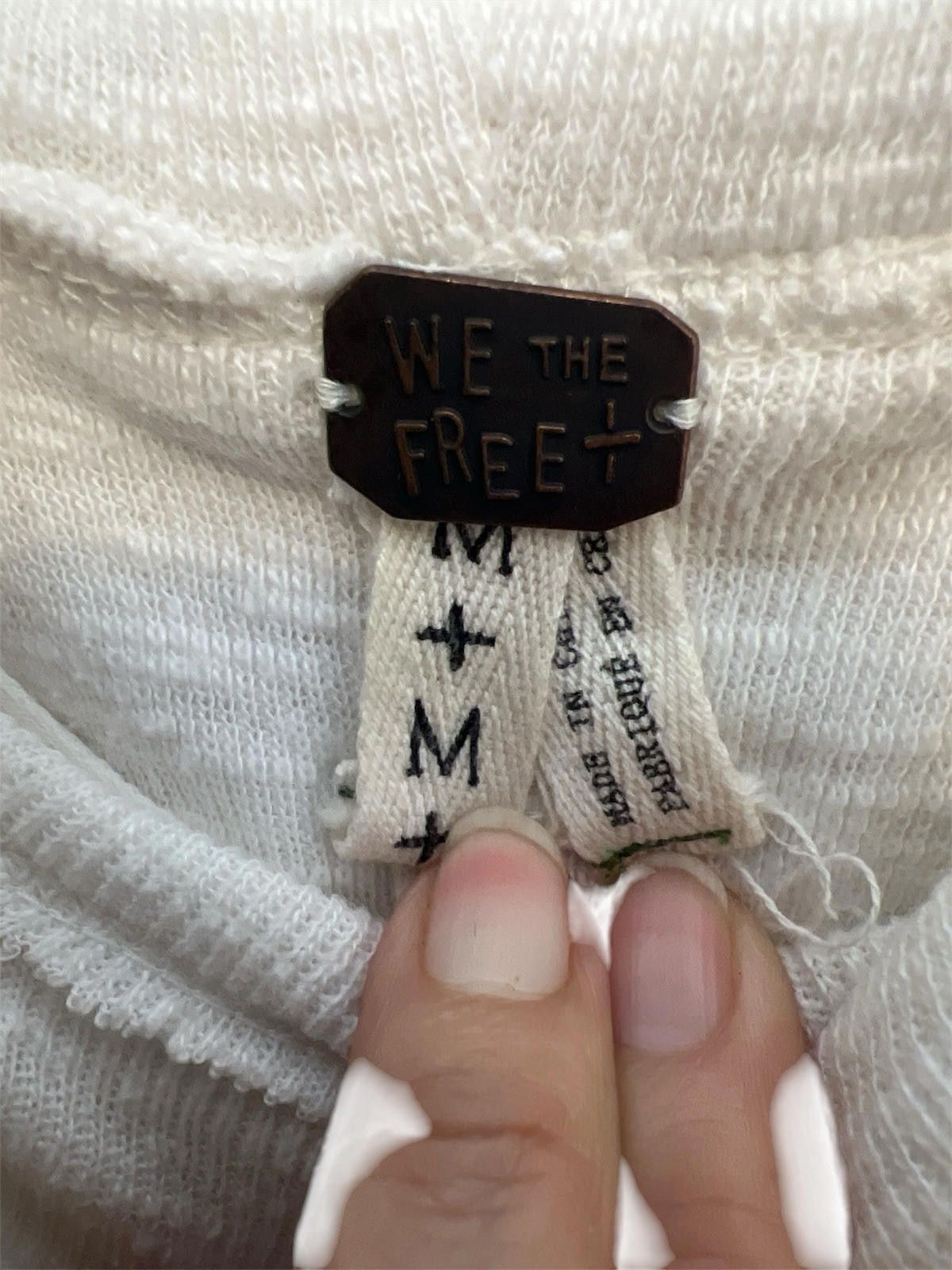 Split We The Free white split back pullover turtleneck sweater M Size M / US 6-8 / IT 42-44 - 4 Thumbnail