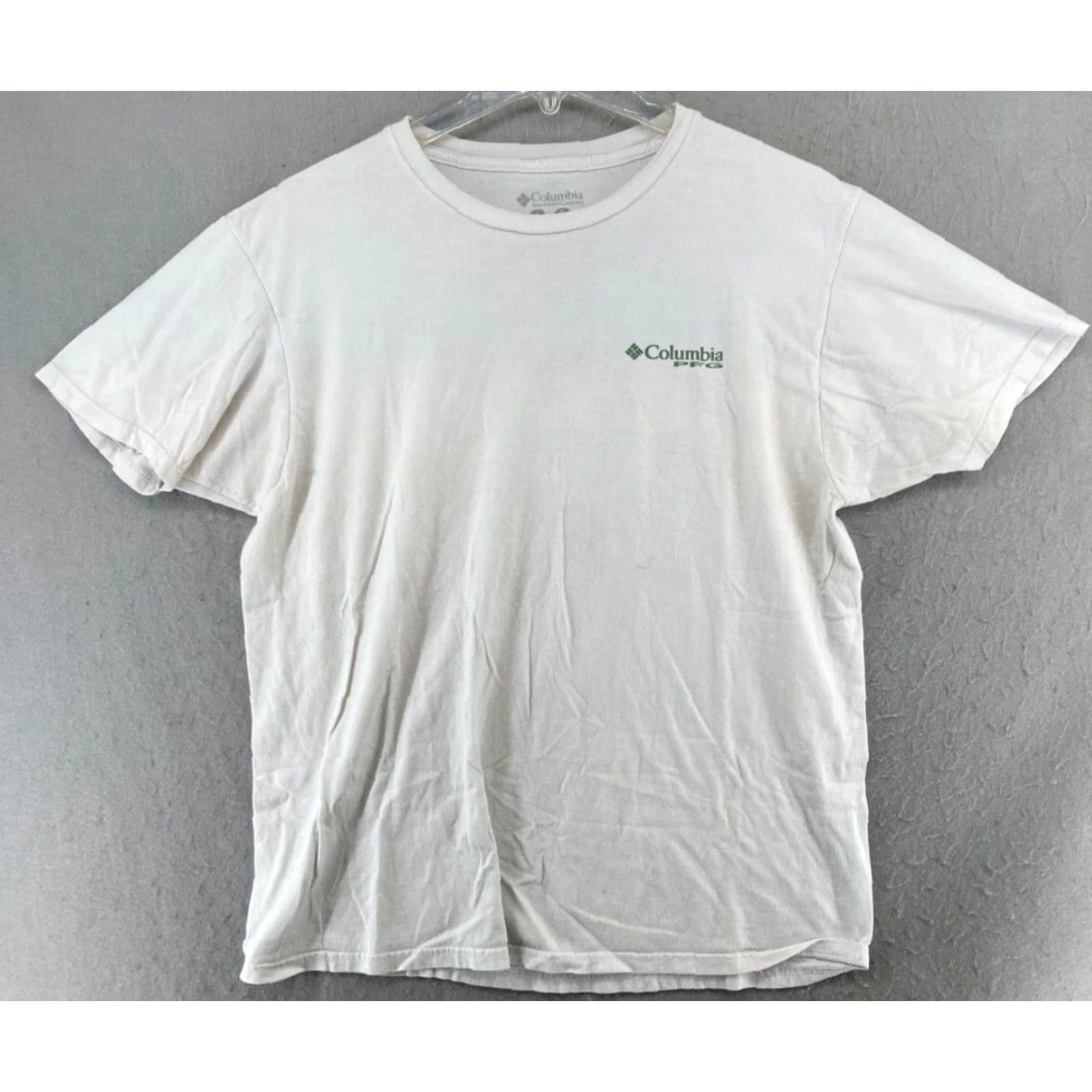 Vintage Columbia PFG Outdoor Fishing T-Shirt Large White Graphic Print Short Sleeve Mens Size US L / EU 52-54 / 3 - 2 Thumbnail