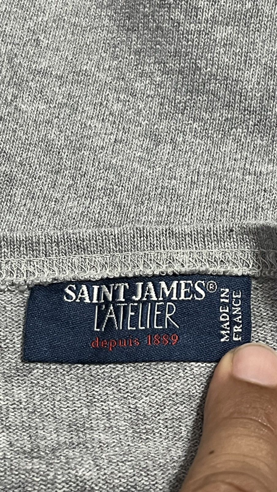 Saint James Vintage Saint James plain shirt Size US S / EU 44-46 / 1 - 9 Thumbnail