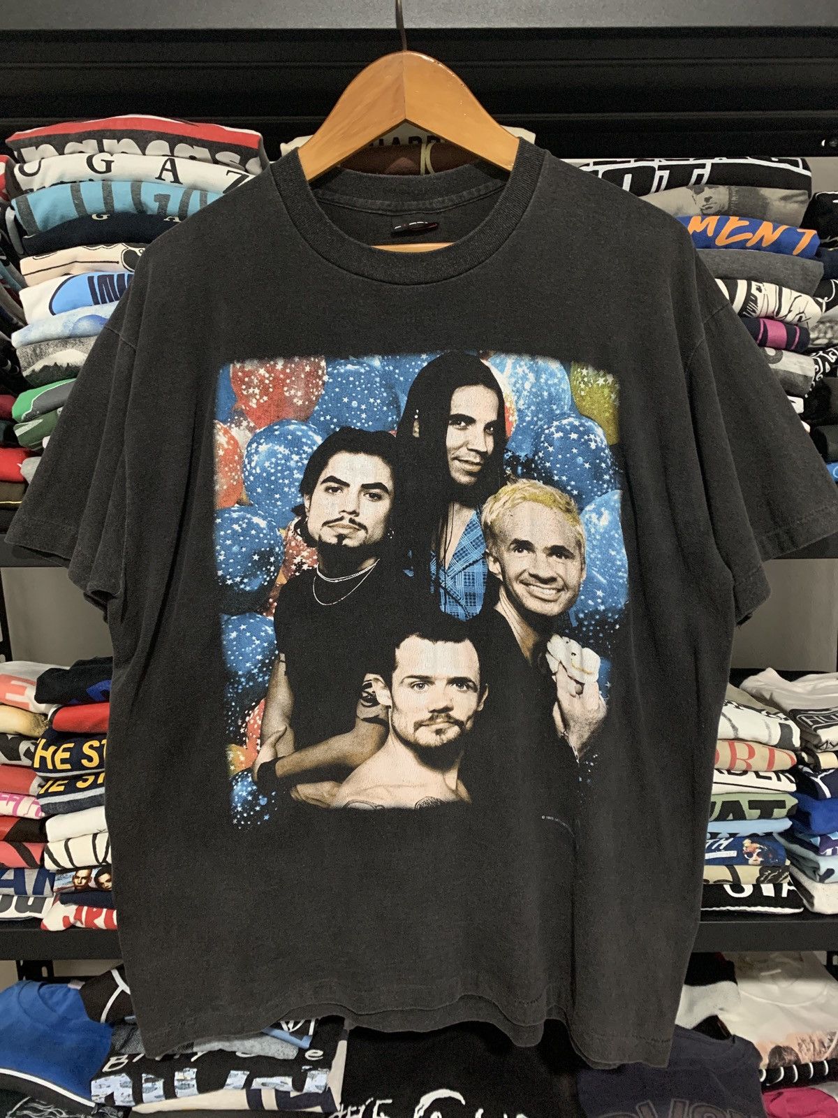 image of Band Tees x Giant Vintage 1995 Red Hot Chili Peppers Concert Tour Shirt Dave Navarro 90's in Faded 