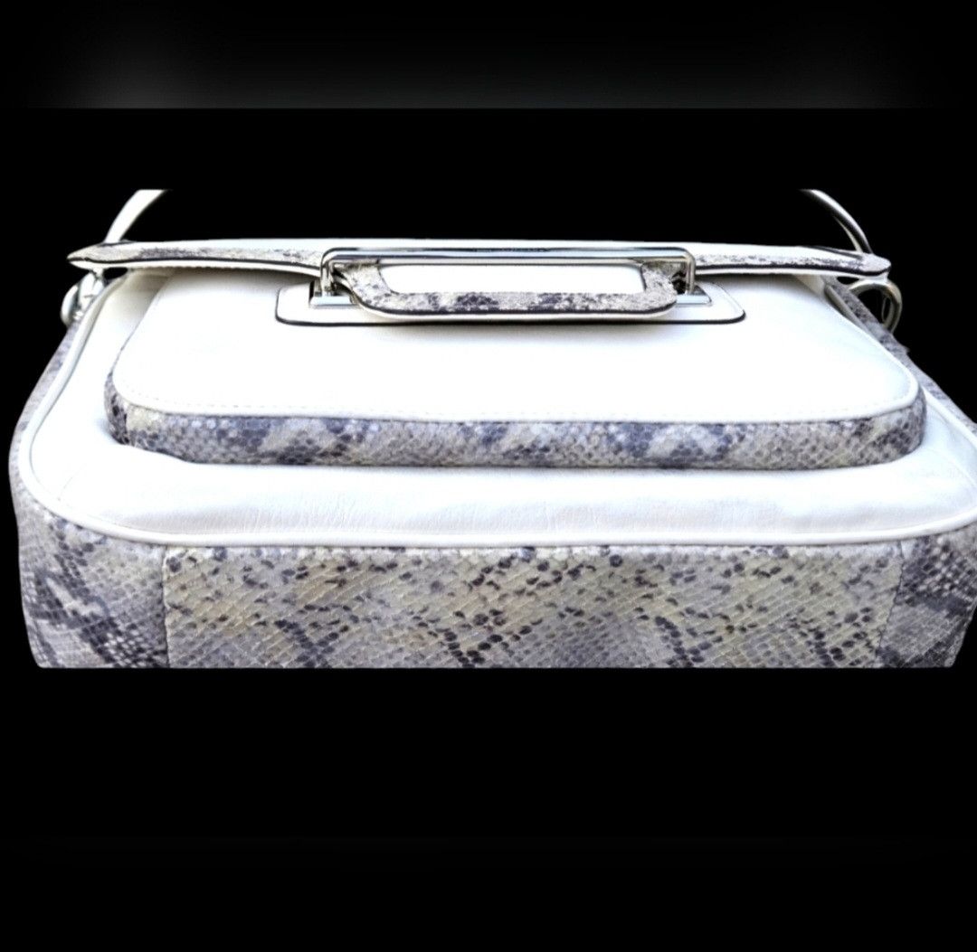 Coach Coach Taylor Mixed Leather Snakeskin Marin Flap Satchel Size ONE SIZE - 6 Thumbnail
