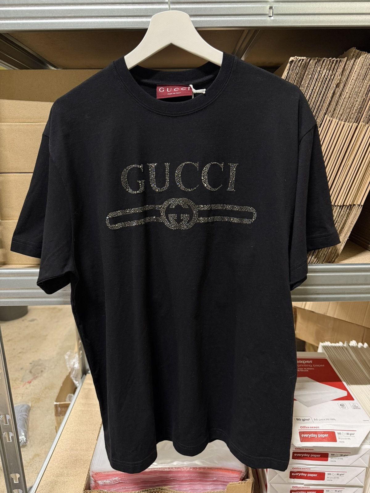 Gucci Rhinestone T-Shirt NEW 750$