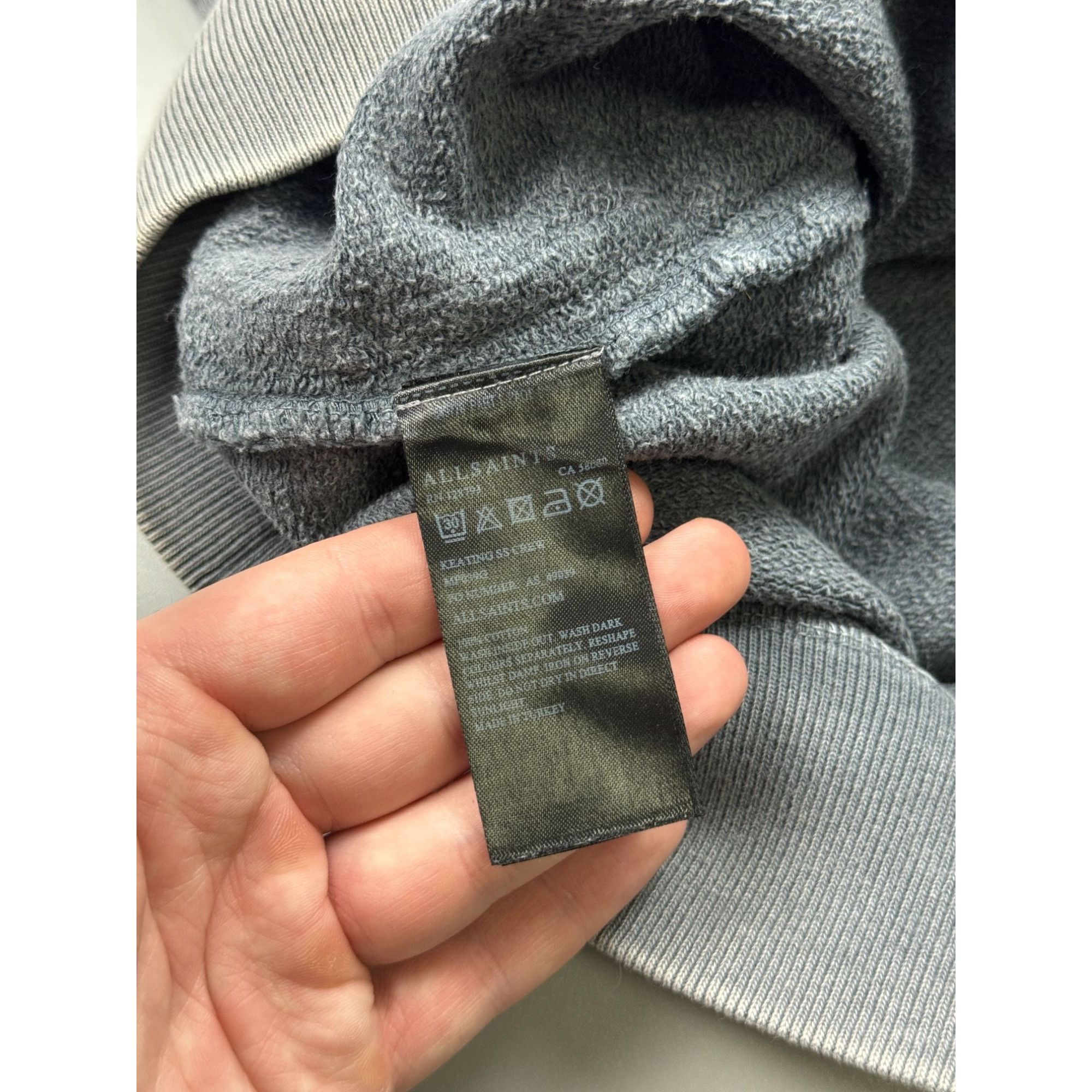 Allsaints All Saints Garment Dyed Short Sleeve Sweatshirt (Y1183) Size US M / EU 48-50 / 2 - 8 Thumbnail
