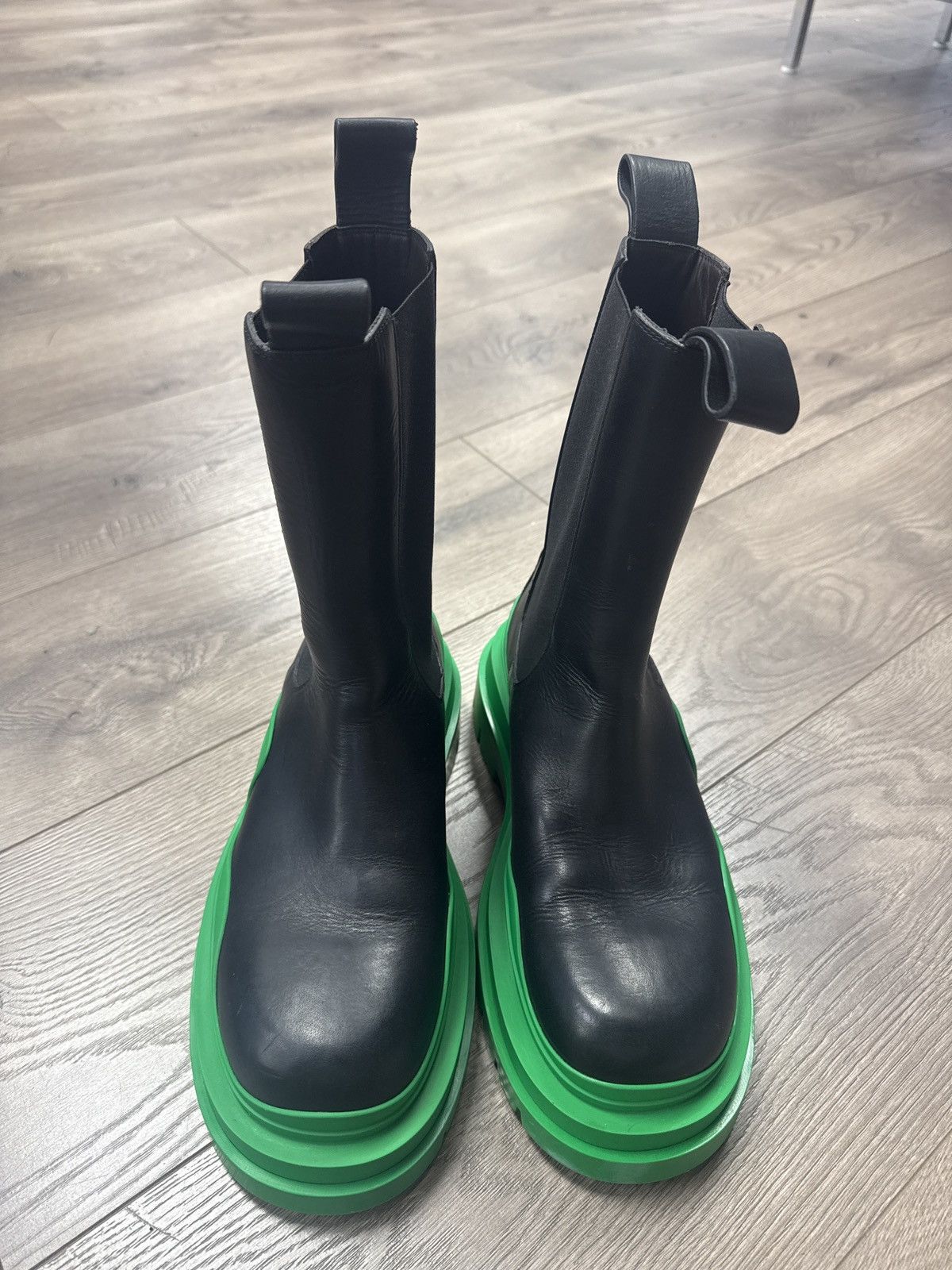 Bottega Veneta Bottega Veneta Black Green Boots Size 8 | Grailed