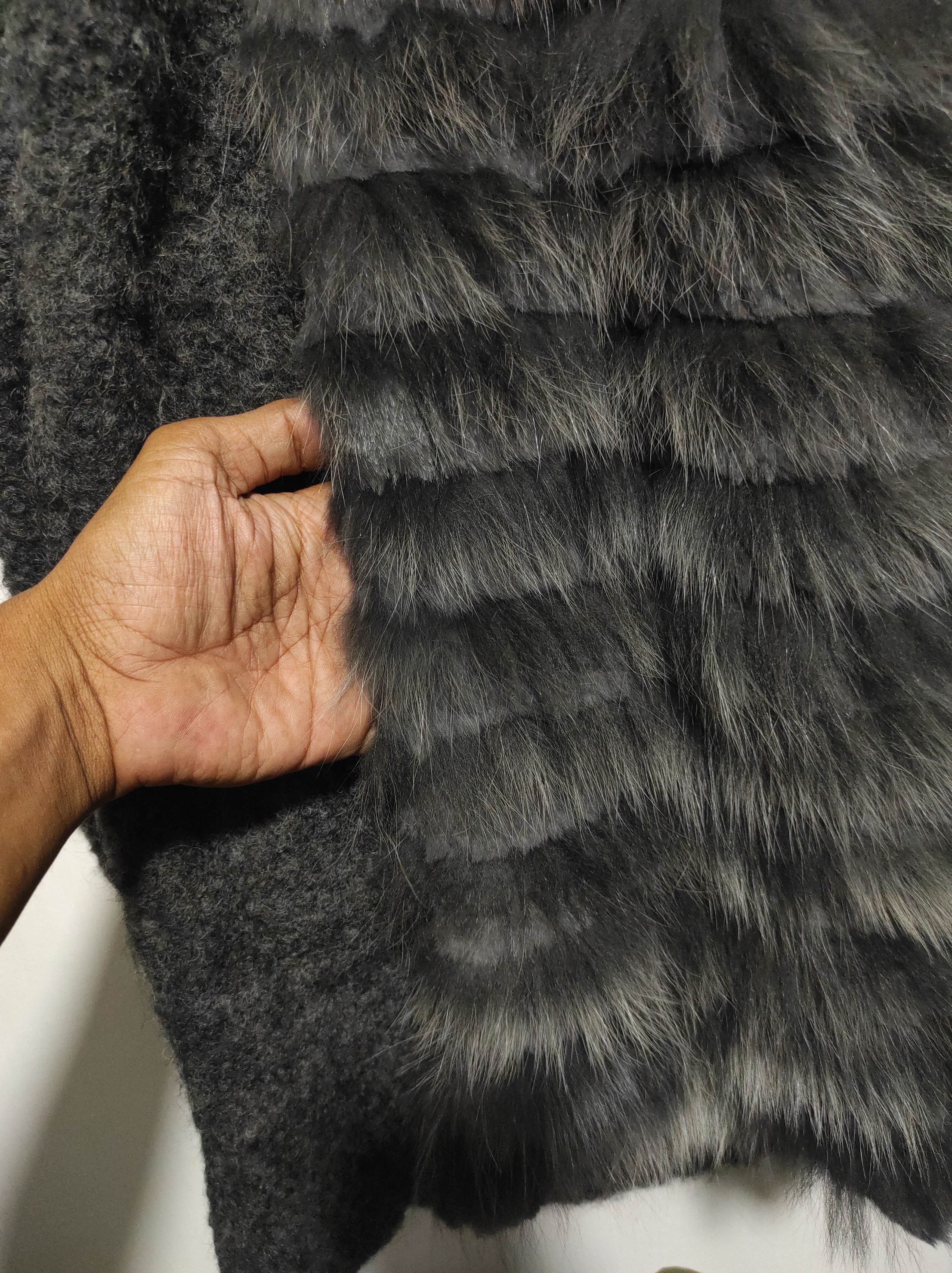 If Six Was Nine Sisley Knit Fur Hoodie IfSixWasNine LGB style Size L / US 10 / IT 46 - 6 Thumbnail