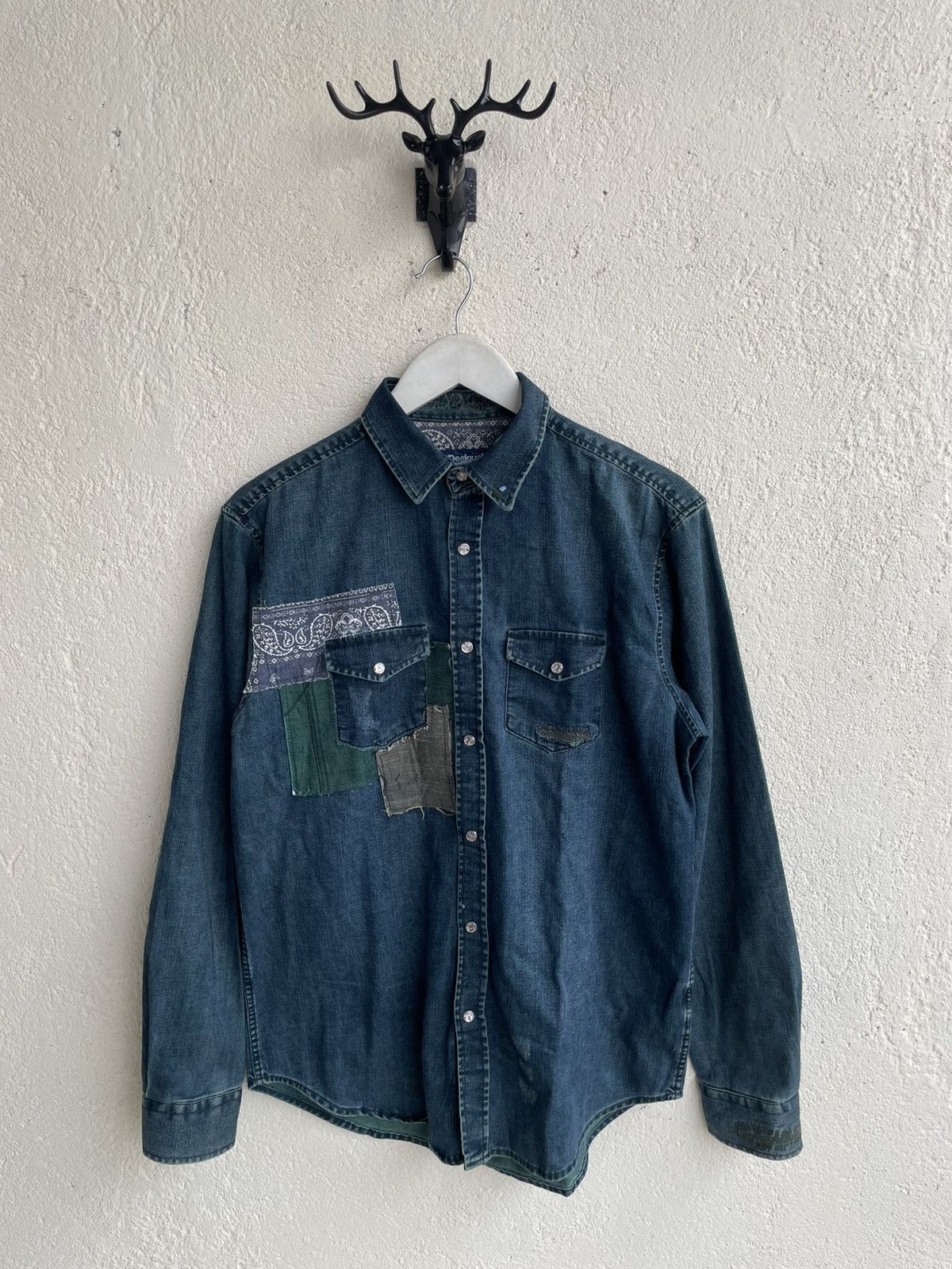 Number (N)ine 2000s Kapital Patchwork Button Up Y2K Ifsix LGB Hysteric Size US L / EU 52-54 / 3 - 1 Thumbnail