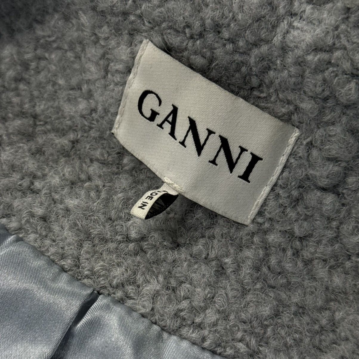 Ganni Ganni Grey Wool Teddy Coat / Luxury Winter Vintage Size M / US 6-8 / IT 42-44 - 18 Thumbnail