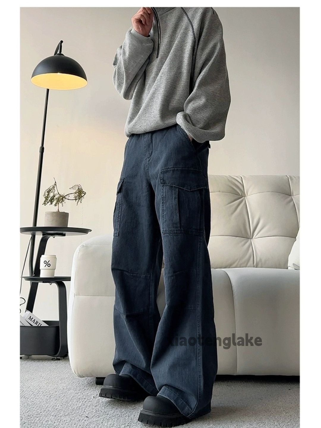 Designer × Japanese Brand × Vintage washed faded cleanfit loose baggy outdoor cargo pants Size US 32 / EU 48 - 3 Thumbnail