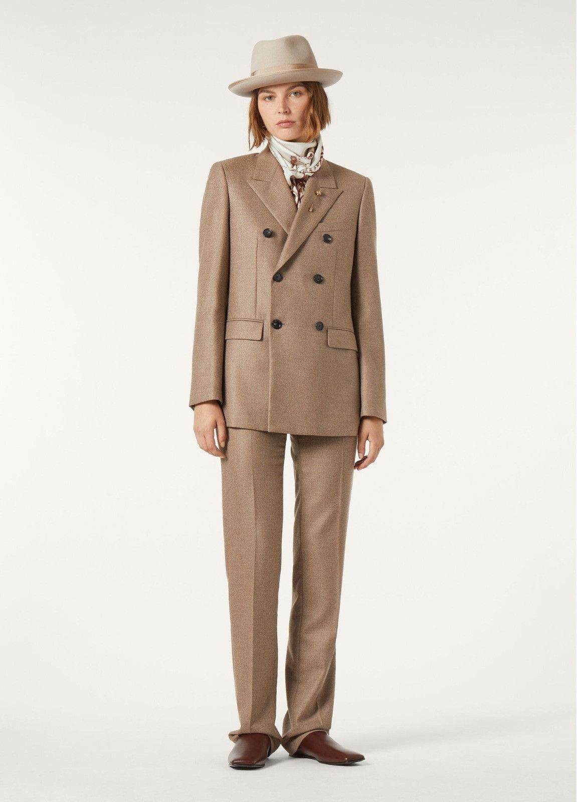 Loro Piana o1srvl11e0526 FAP3807 Double-breasted Jacket in Brown Size XS / US 0-2 / IT 36-38 - 7 Thumbnail