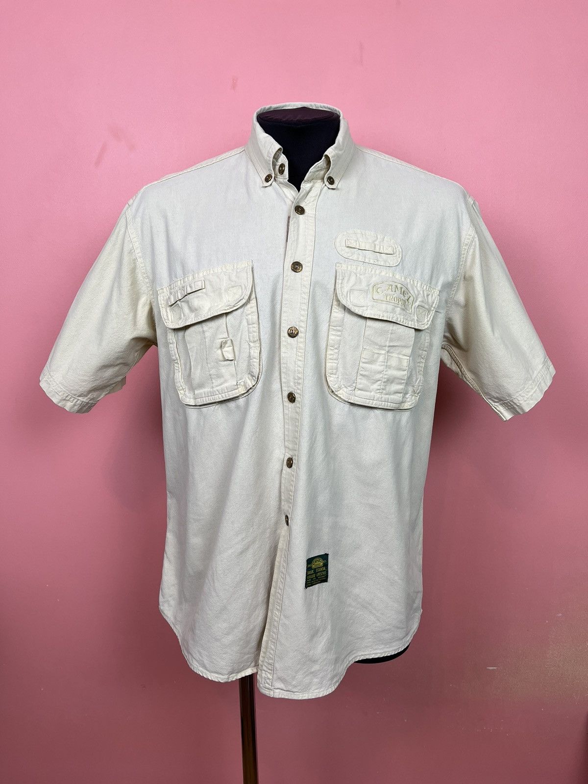 Casual Camel Button Down Shirt
