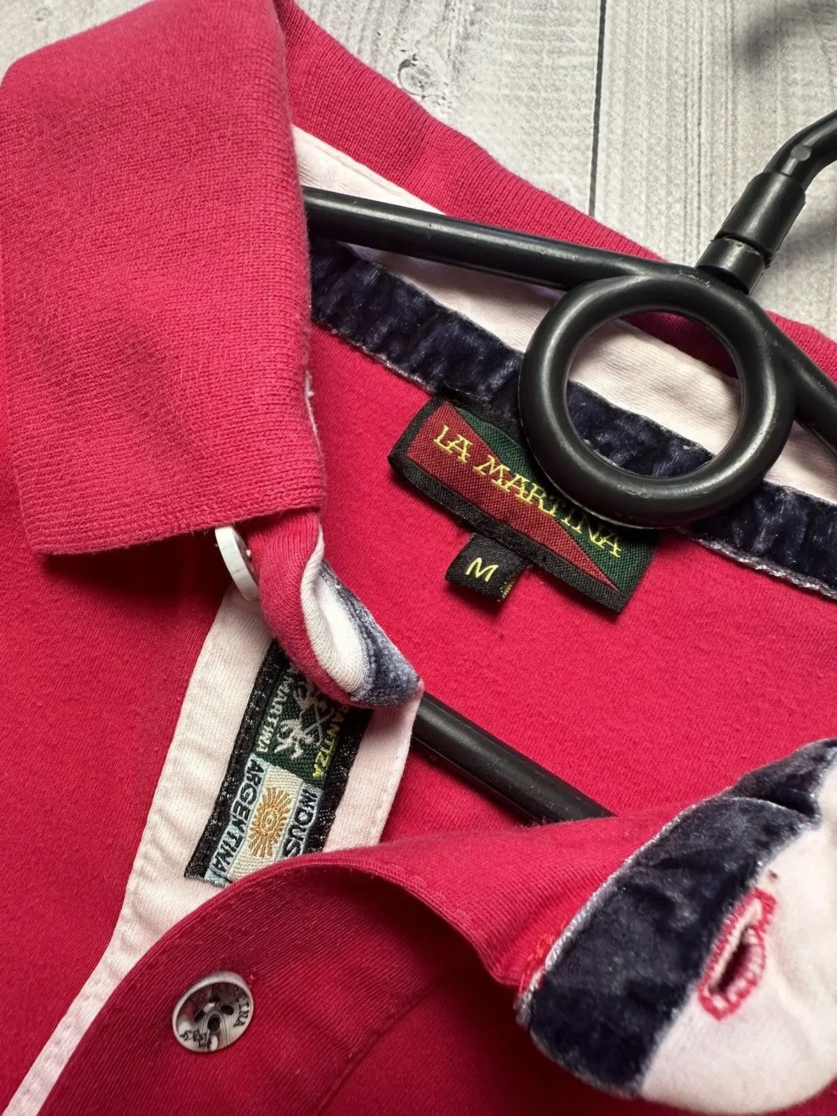 La Martina Vintage La Martina polo United Kingdom Scotland pink M Size US M / EU 48-50 / 2 - 4 Thumbnail