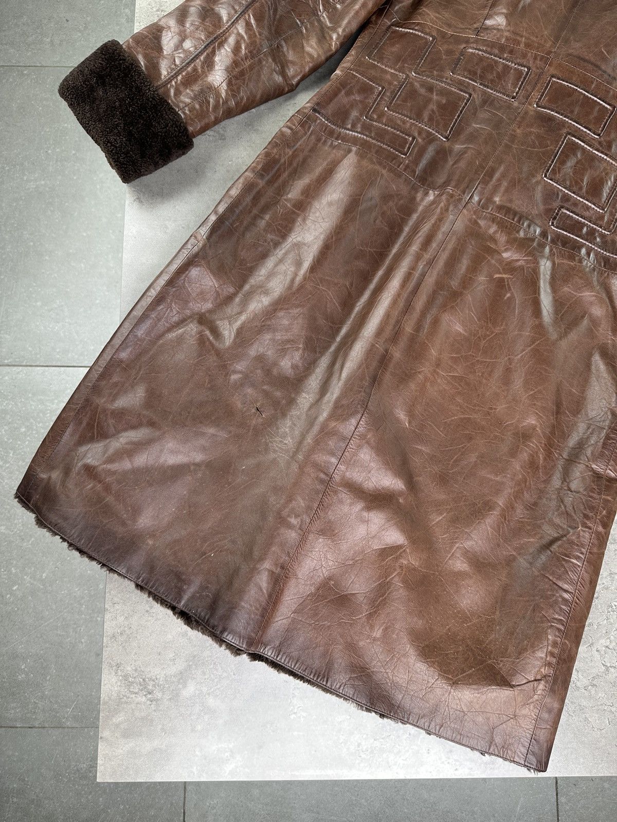 Japanese Brand Vintage Leather Coat Size XS / US 0-2 / IT 36-38 - 17 Thumbnail