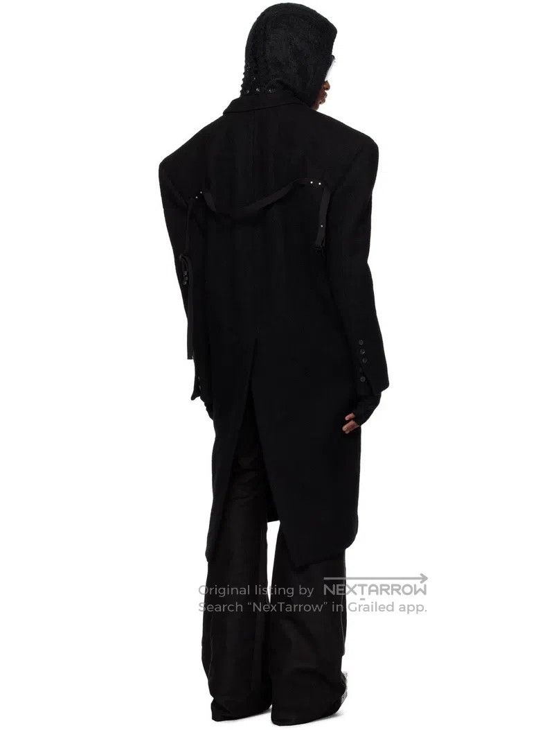Rick Owens RICK OWENS Black woolen coat large shoulder long coat shor Size US M / EU 48-50 / 2 - 3 Thumbnail