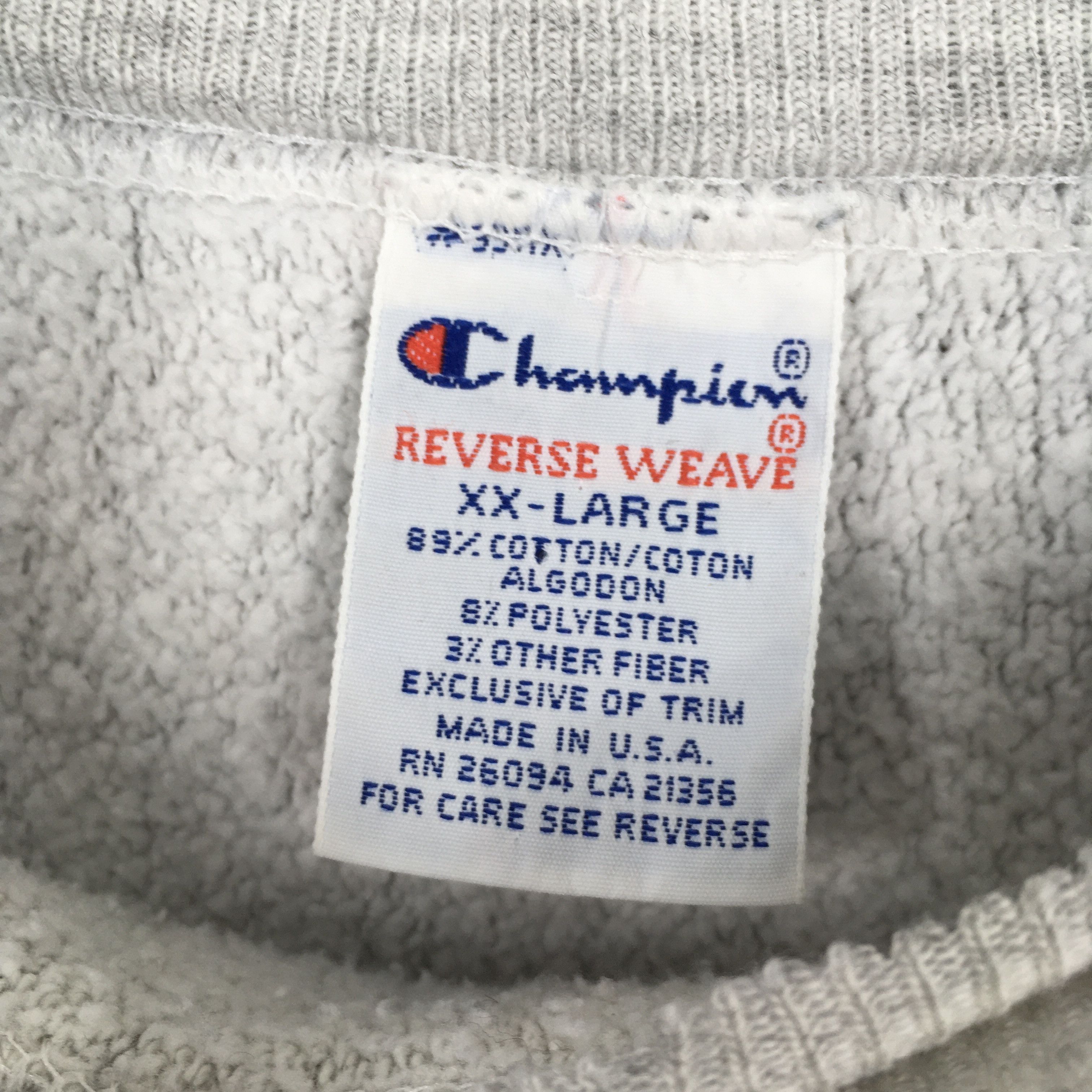Champion Vintage 1980s Champion Reverse Weave Gray Sweatshirt 2XLarge Size US XXL / EU 58 / 5 - 5 Thumbnail