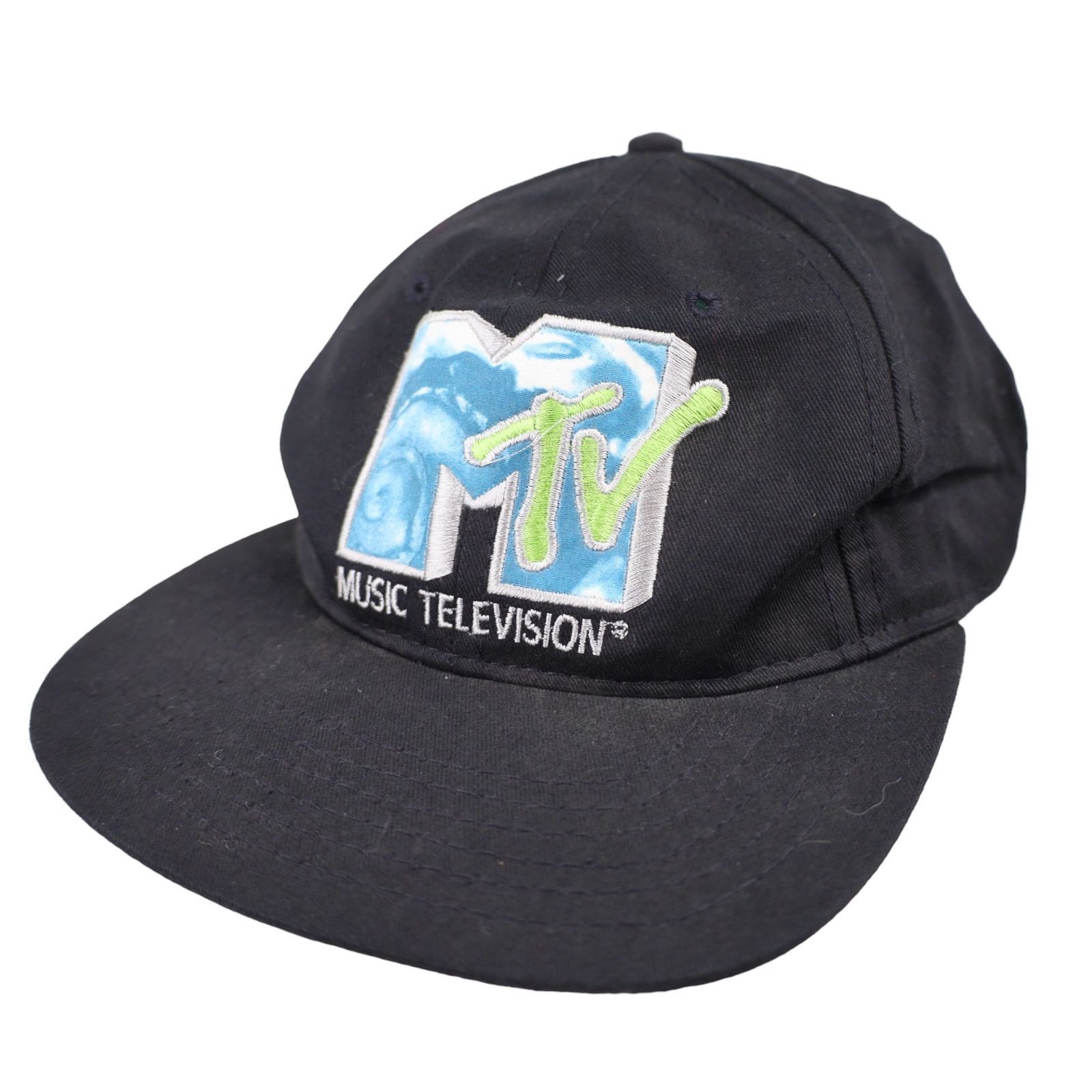Mtv × Vintage Vintage 90s MTV Music Television Patch Snapback Hat 