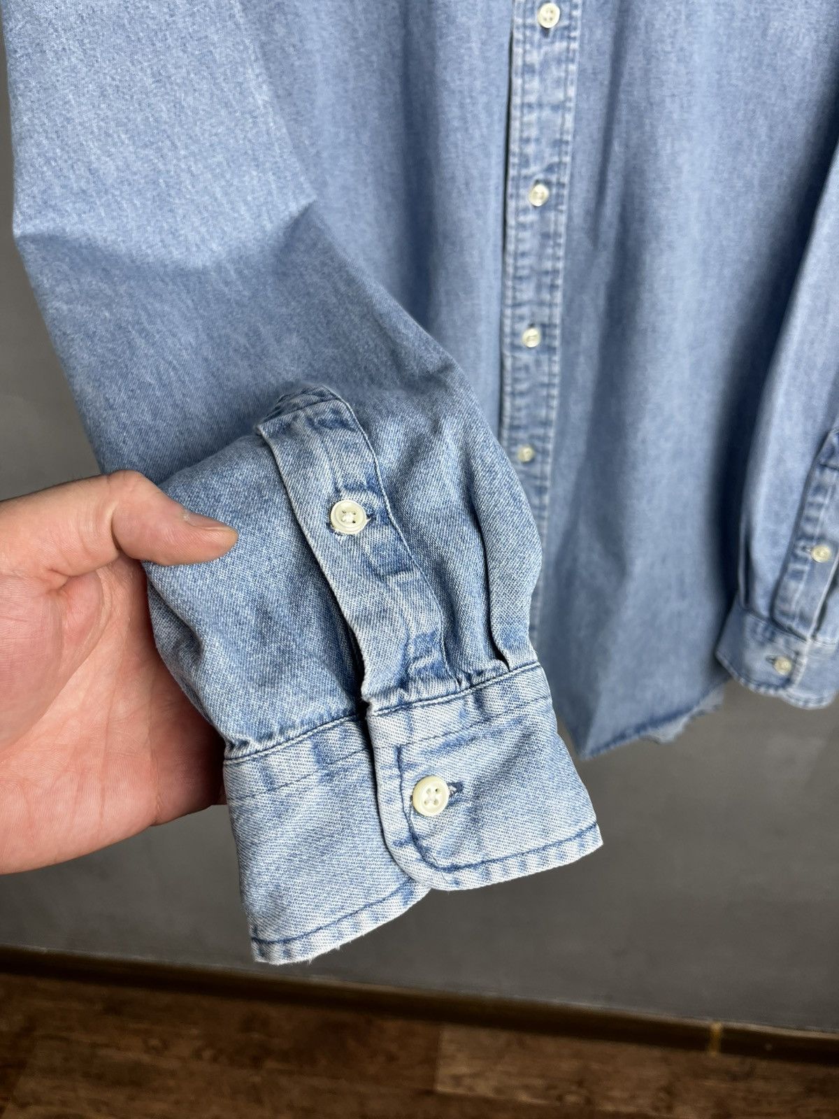 Polo Ralph Lauren Ralph Lauren button shirt denim vintage Rare ! Size US XL / EU 56 / 4 - 6 Thumbnail
